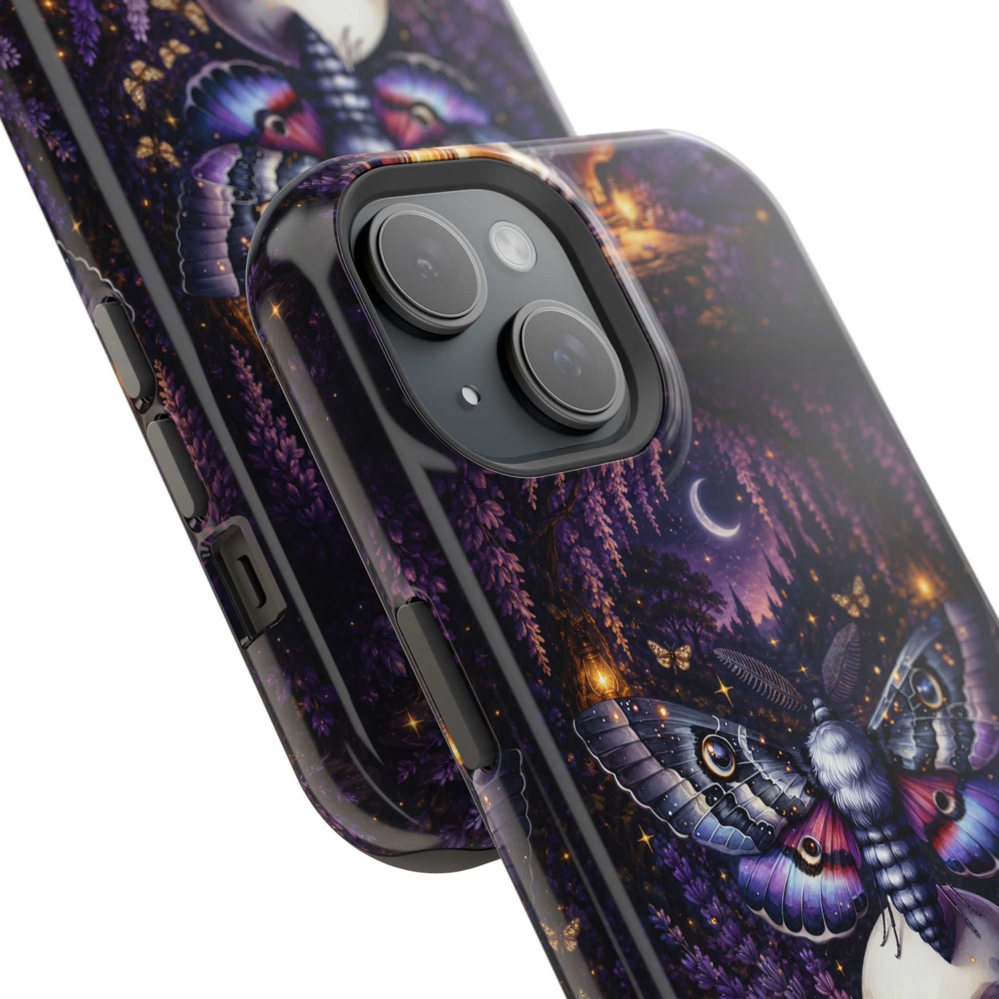 Moth & Skull Phone Case – Dark Mystical MagSafe-Compatible Cover