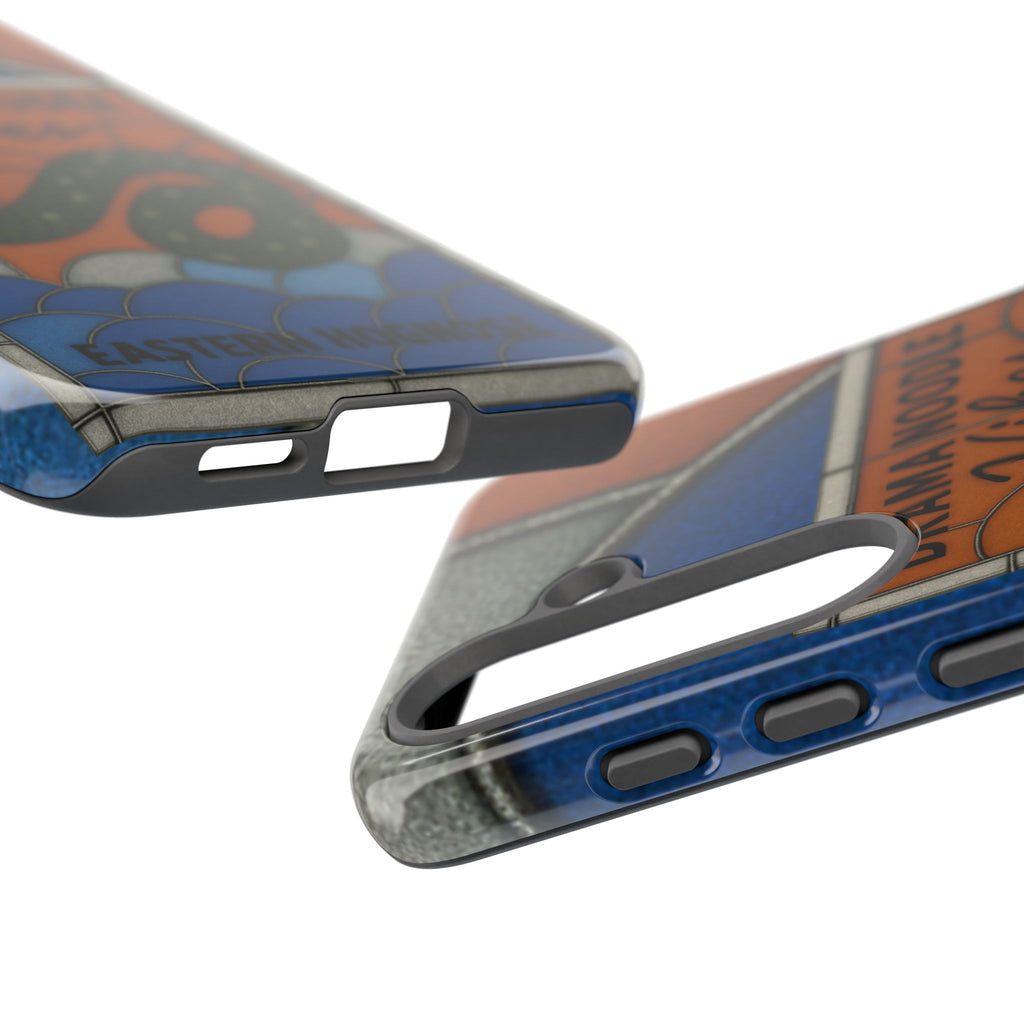Stained Glass Snake Phone Case – Vibrant Drama Noodle Aesthetic Cover