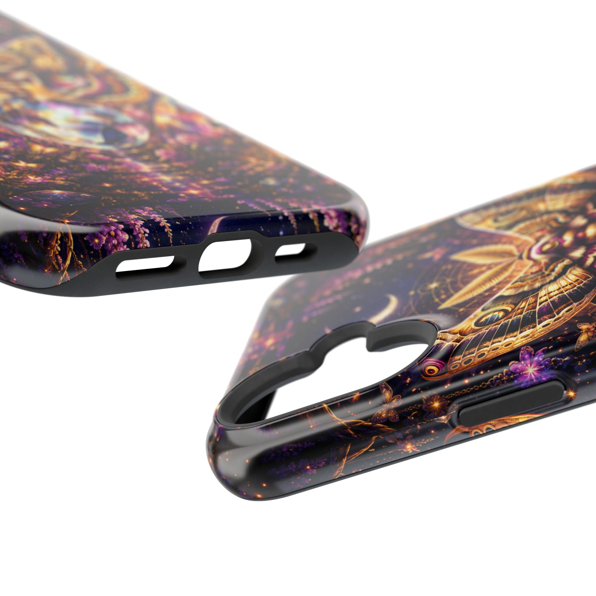 Mystic Moth Crystal Phone Case – Jewel-Toned MagSafe-Compatible Cover