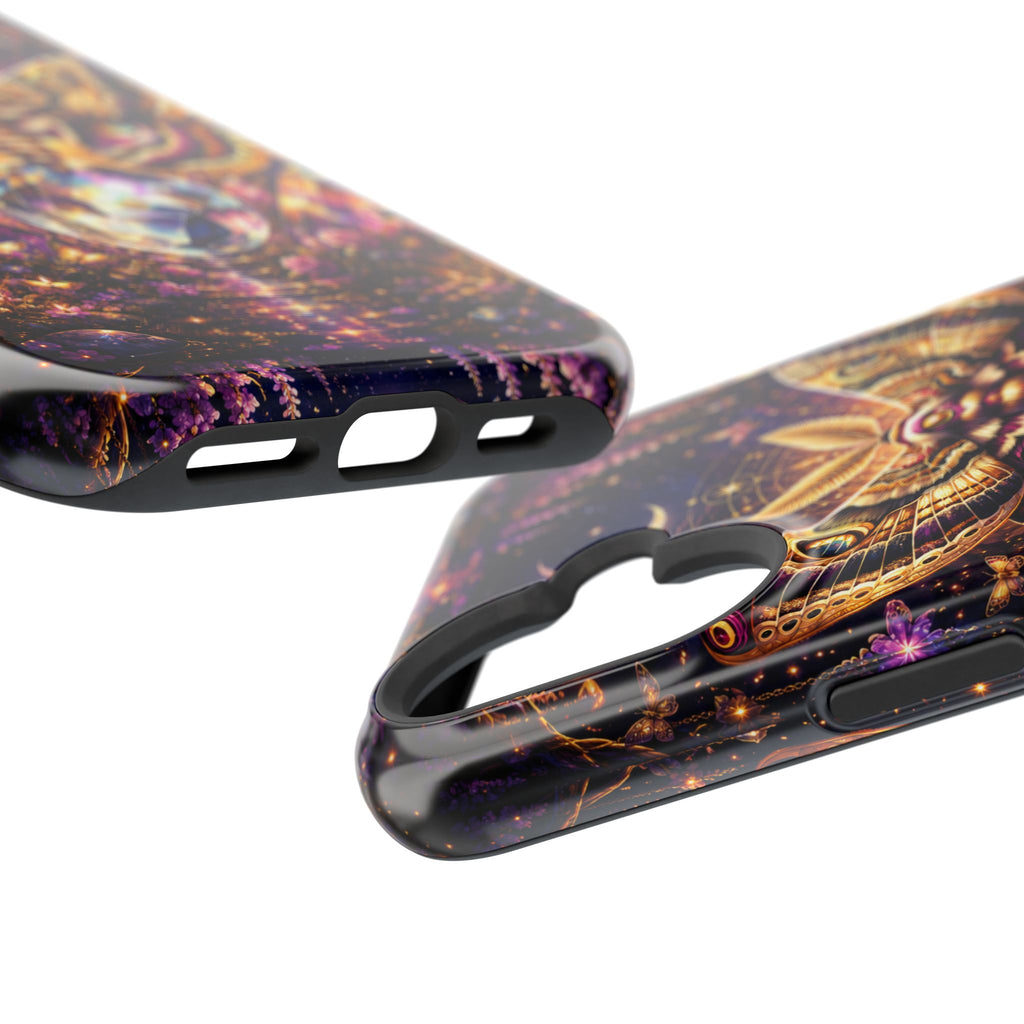 Mystic Moth Crystal Phone Case – Jewel-Toned MagSafe-Compatible Cover