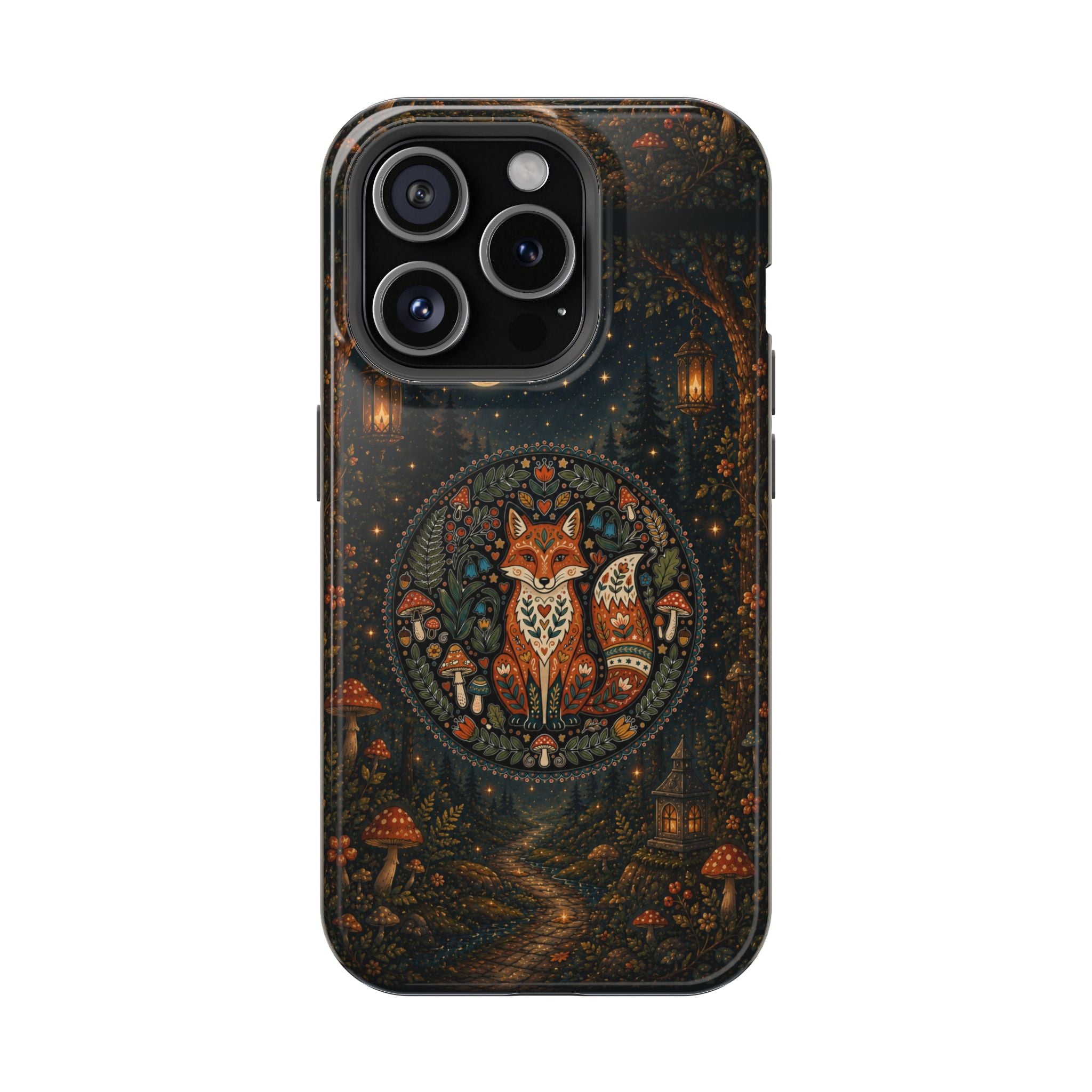 Mystic Forest Fox Phone Case – Woodland MagSafe-Compatible Cover