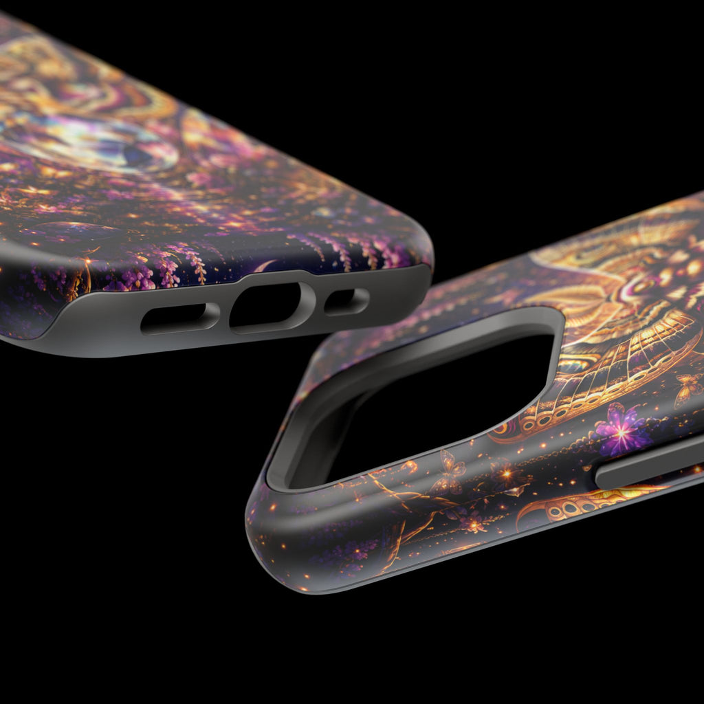 Mystic Moth Crystal Phone Case – Jewel-Toned MagSafe-Compatible Cover