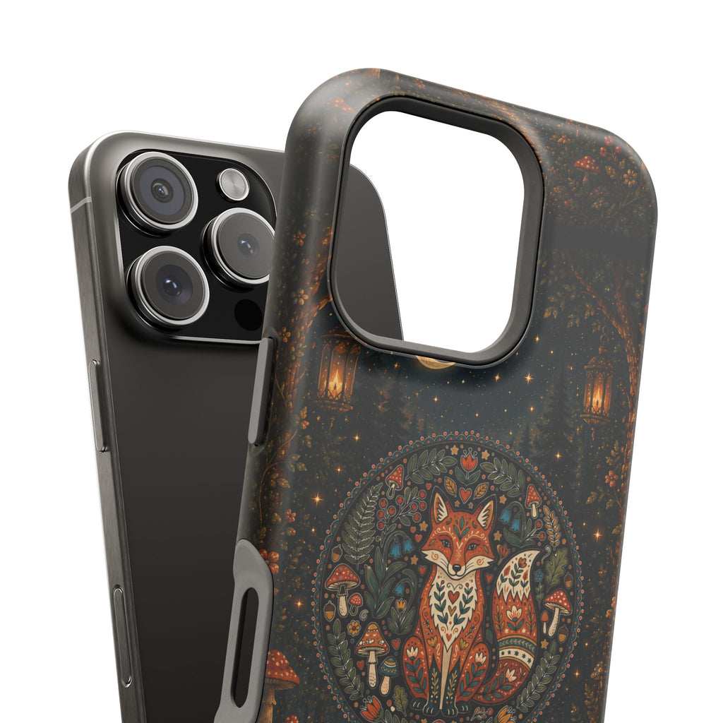 Mystic Forest Fox Phone Case – Woodland MagSafe-Compatible Cover