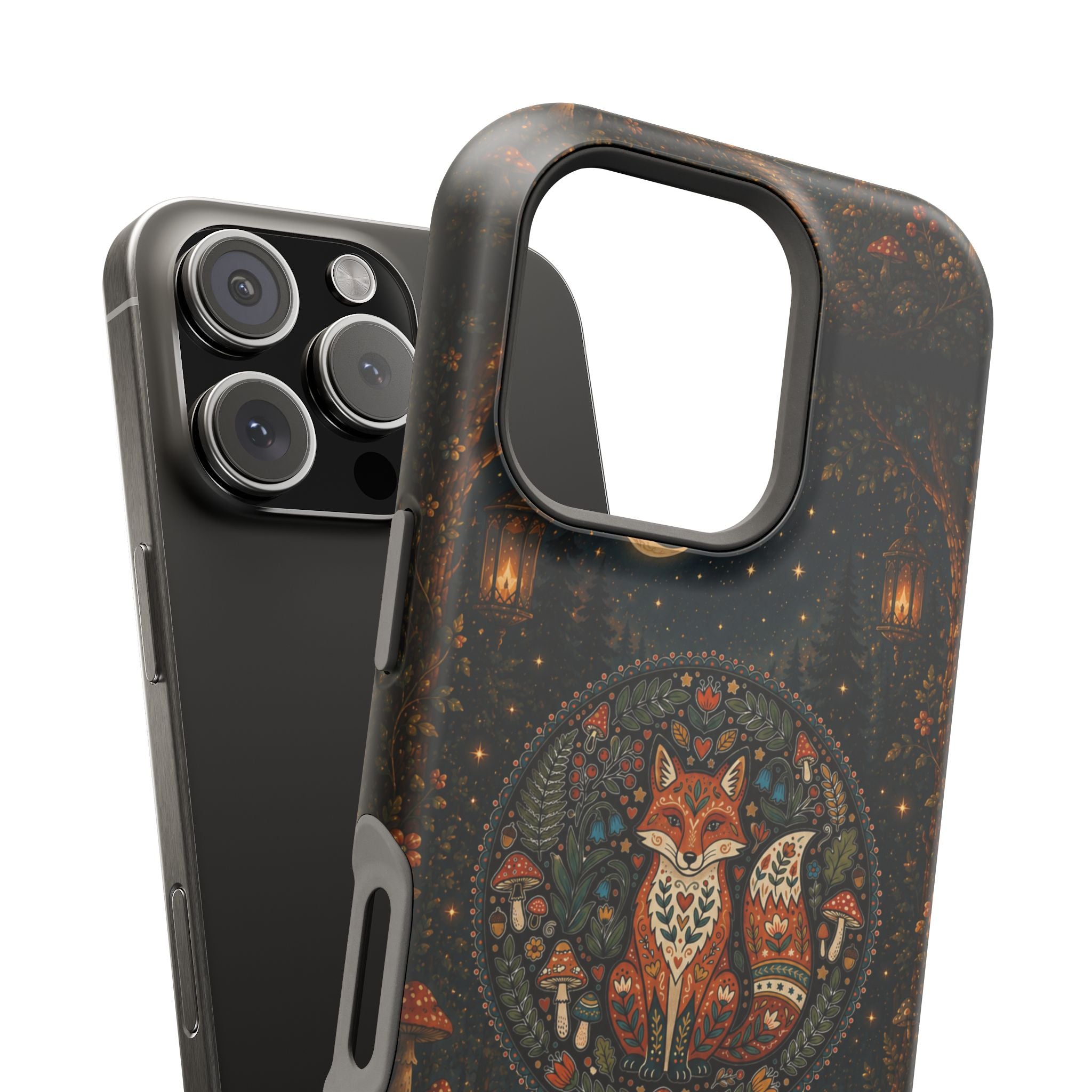 Mystic Forest Fox Phone Case – Woodland MagSafe-Compatible Cover
