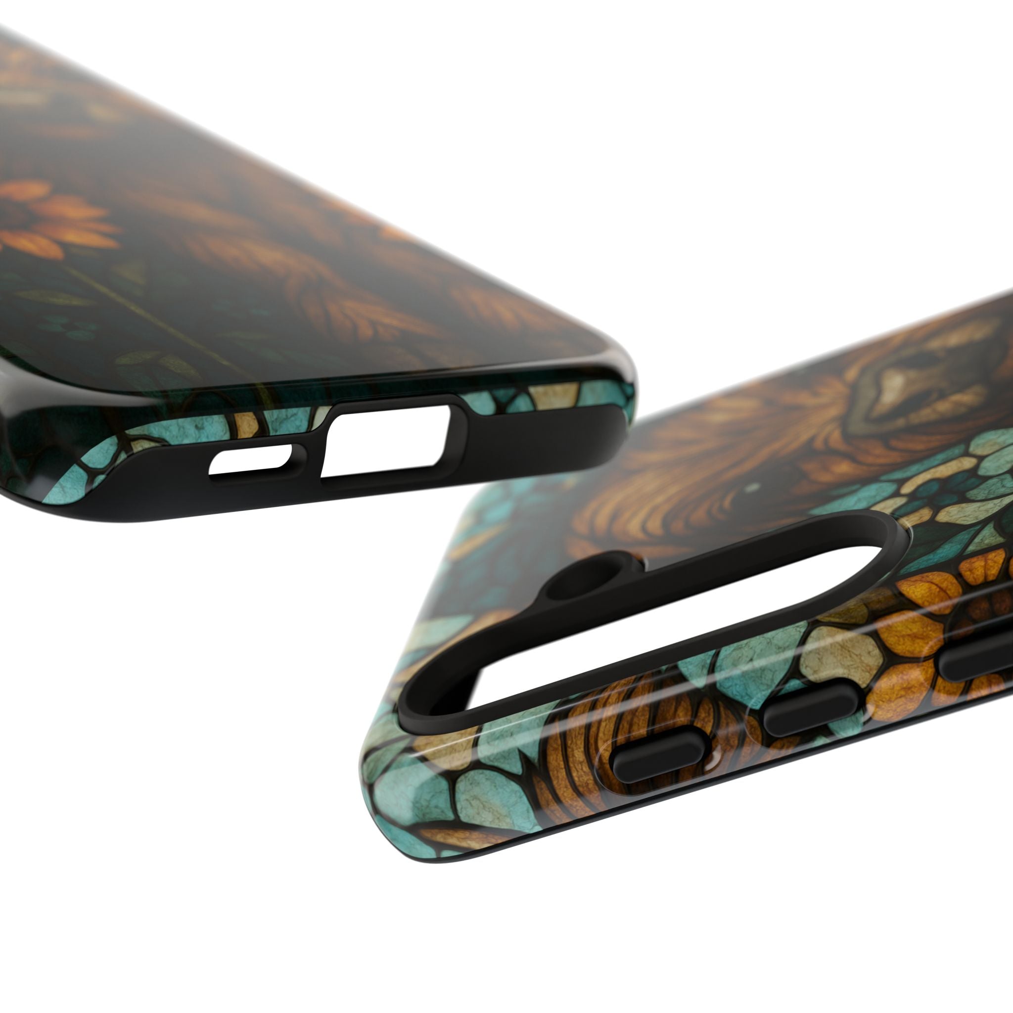 Stained Glass Baby Cow Phone Case – Sunflower Farmhouse Animal Design