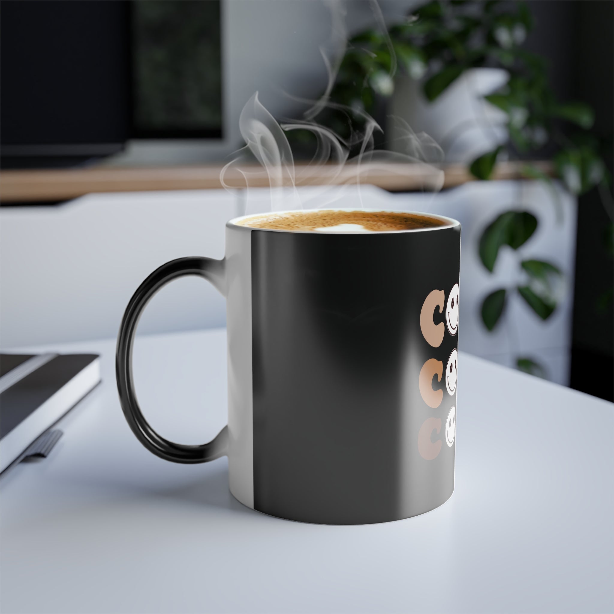 Color Changing Coffee Mug – Heat Sensitive Morphing Cup (Black)