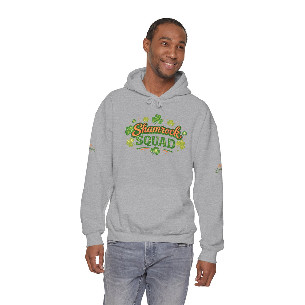 Papa Leprechaun Shamrock Squad Hoodie — St. Patrick’s Day Green Clover Sweatshirt