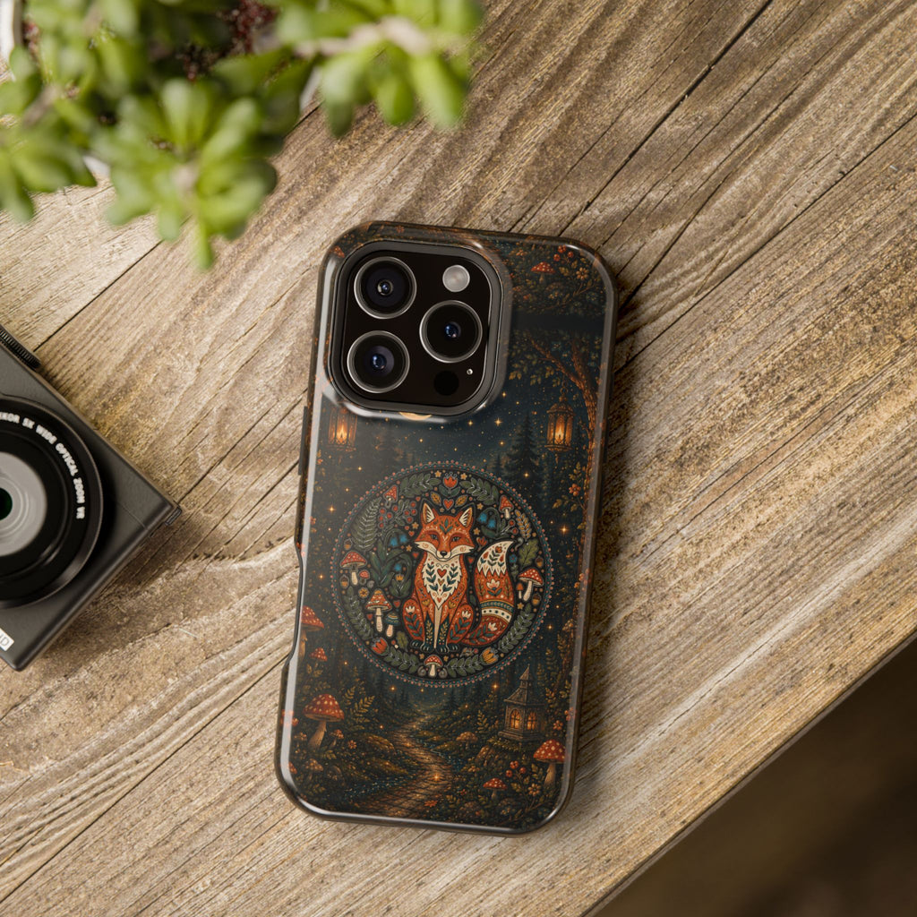Mystic Forest Fox Phone Case – Woodland MagSafe-Compatible Cover