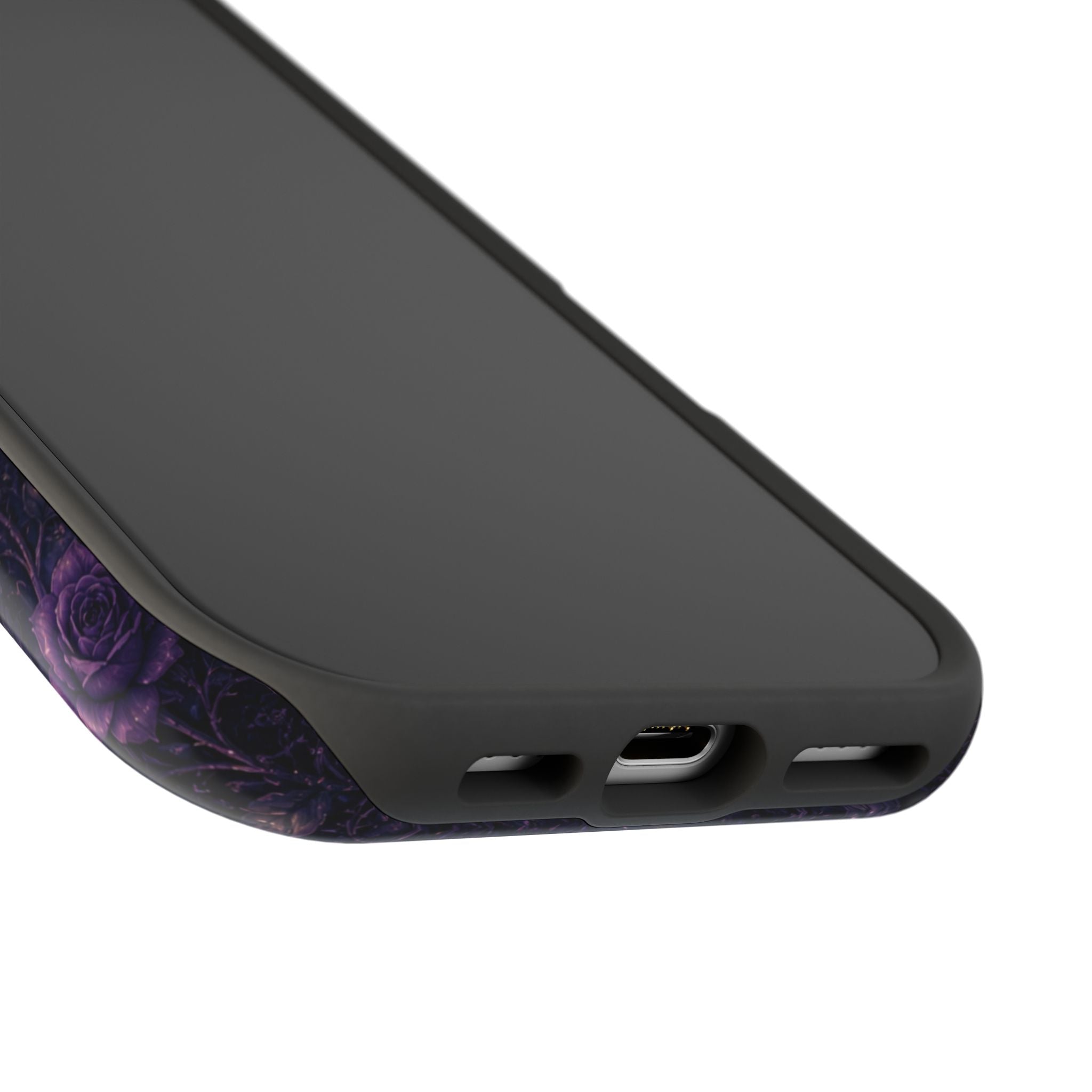 Gothic Floral Woman Phone Case – Dark Botanical MagSafe-Compatible Cover