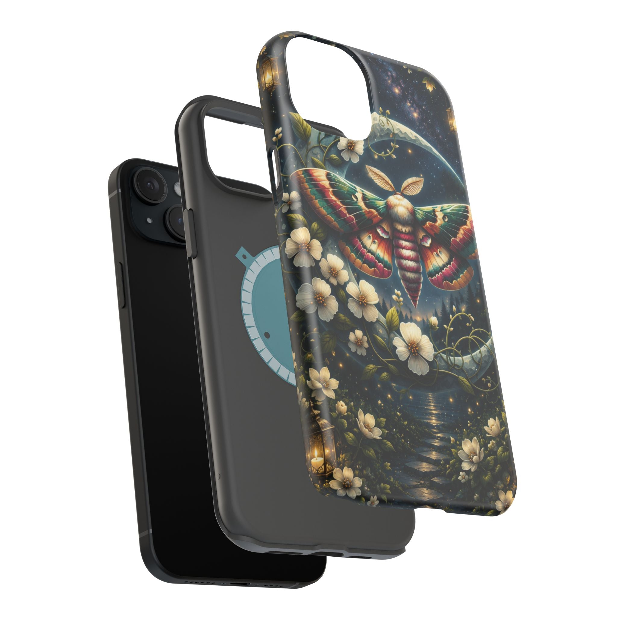 Mystic Moth Floral Nightscape Phone Case – MagSafe Cover