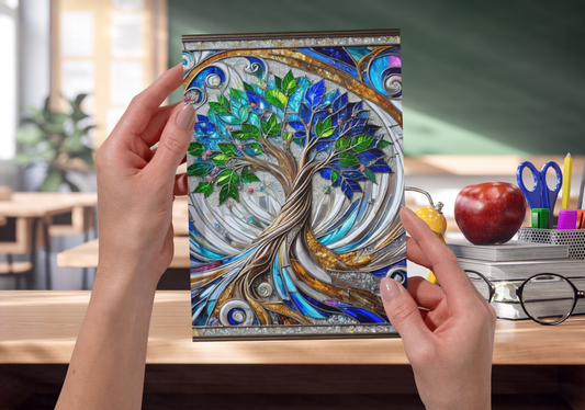 Artistic Tree of Life Journal - Nature-Inspired Writing Notebook for Reflection, Sketchnoting, Gift, and Planning, Eco-Friendly