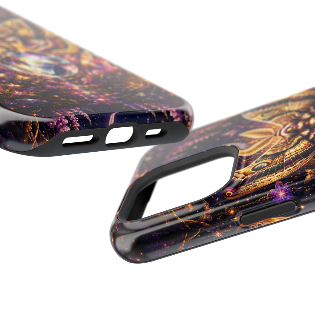 Mystic Moth Crystal Phone Case – Jewel-Toned MagSafe-Compatible Cover