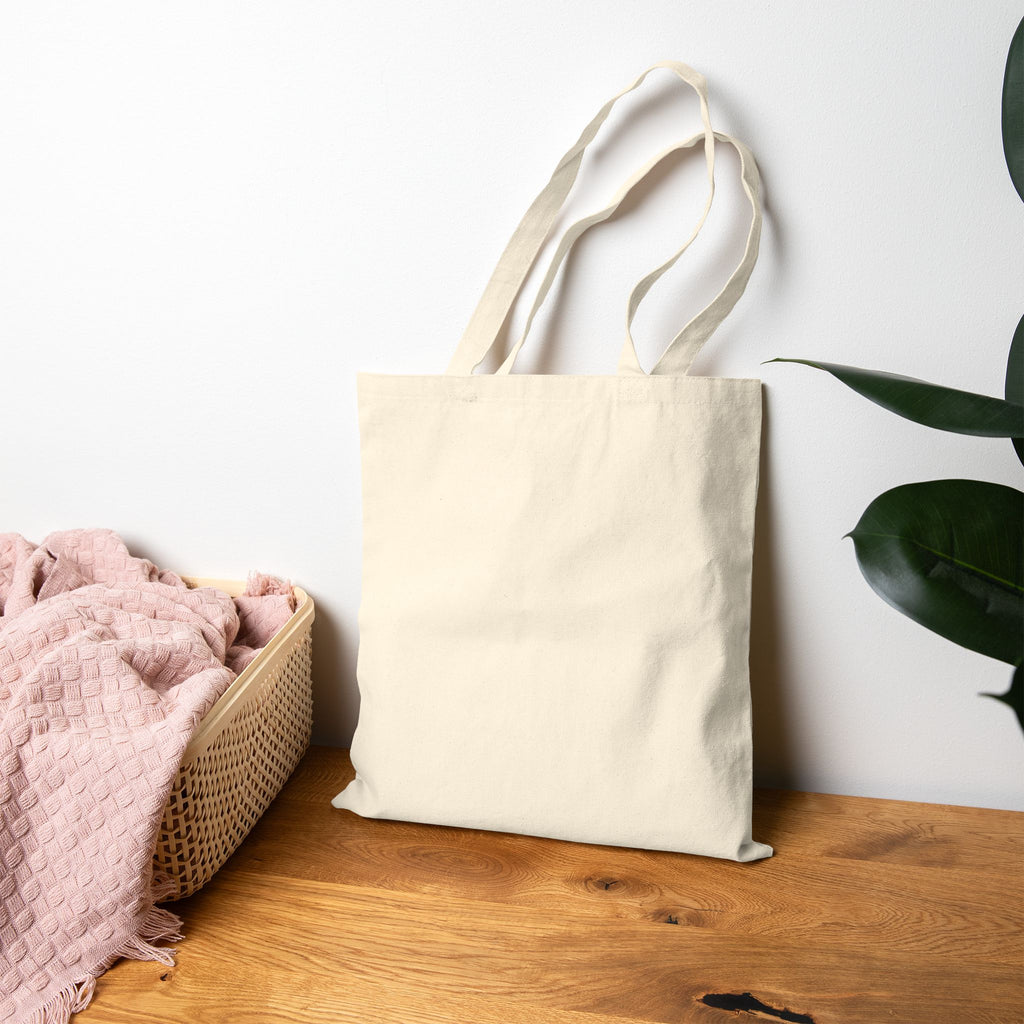 Retro Game Day Cotton Canvas Tote Bag, Reusable Shopping or Laptop Bag