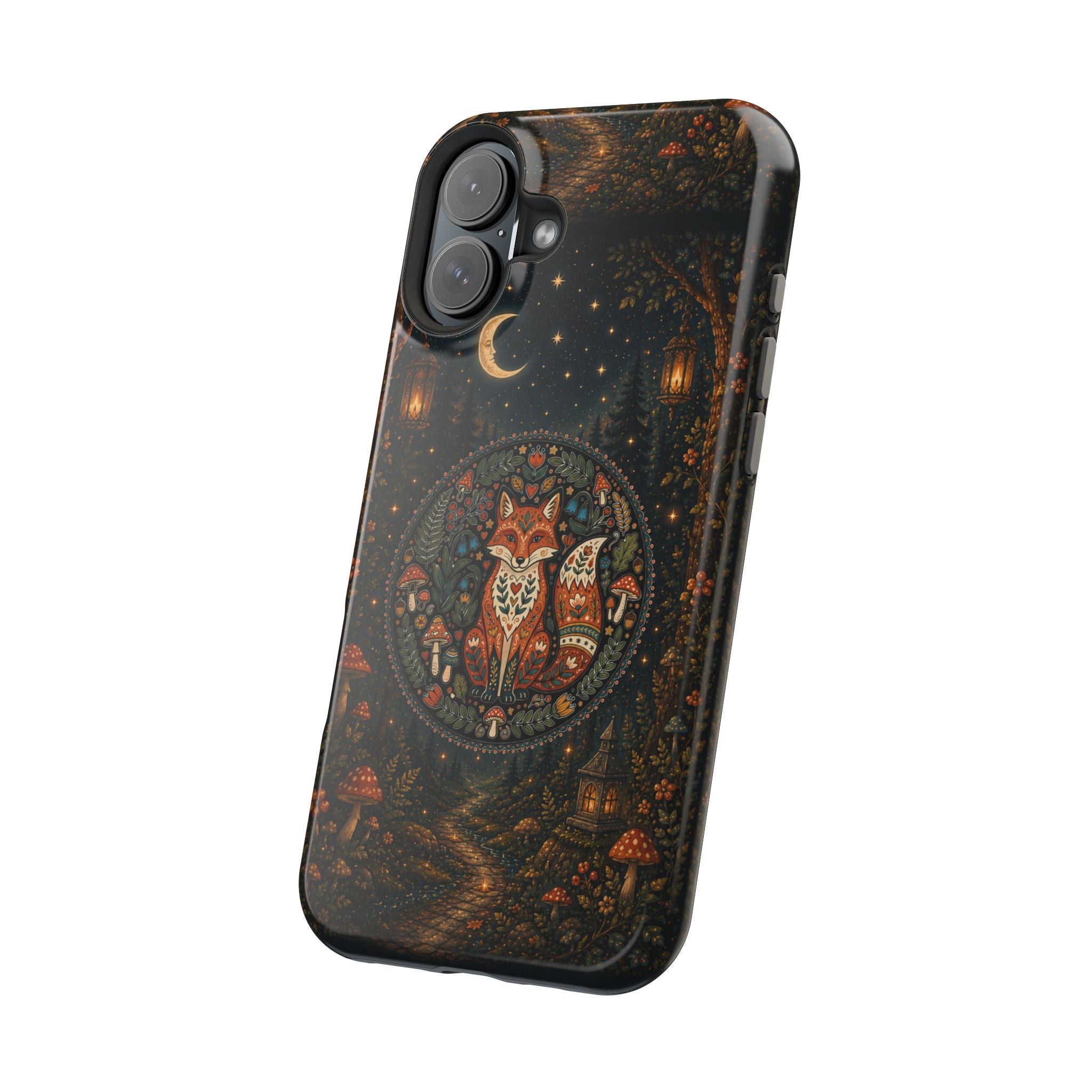 Mystic Forest Fox Phone Case – Woodland MagSafe-Compatible Cover