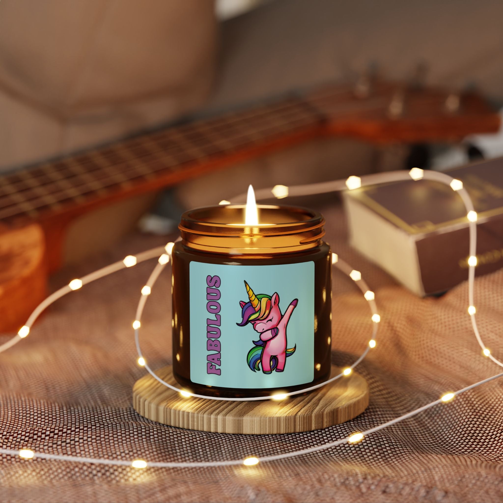 Fabulous LGBTQ Unicorn Scented Soy Candle, Pride Month Celebration Gift From Daughter Son, Family Rainbow Decor, Love and Support Grad Gift