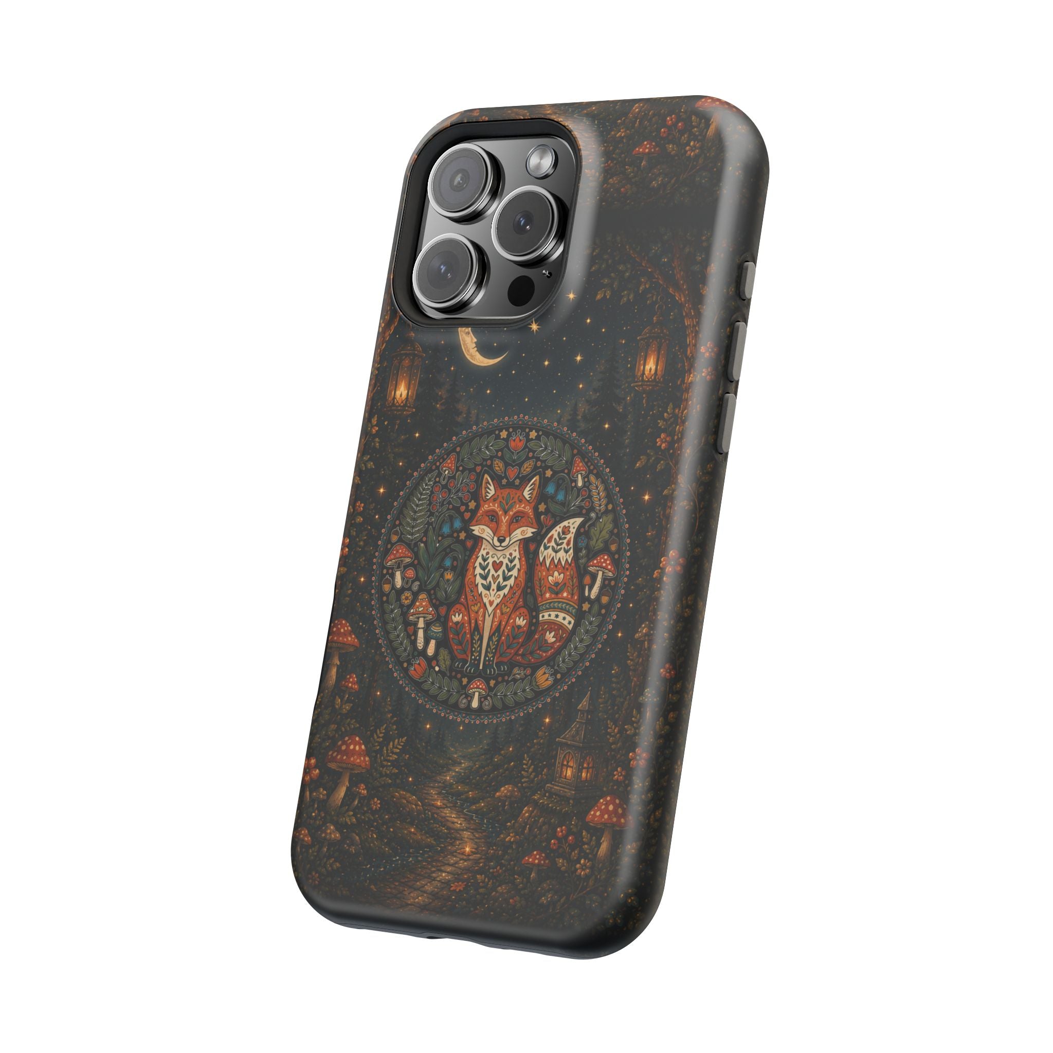 Mystic Forest Fox Phone Case – Woodland MagSafe-Compatible Cover