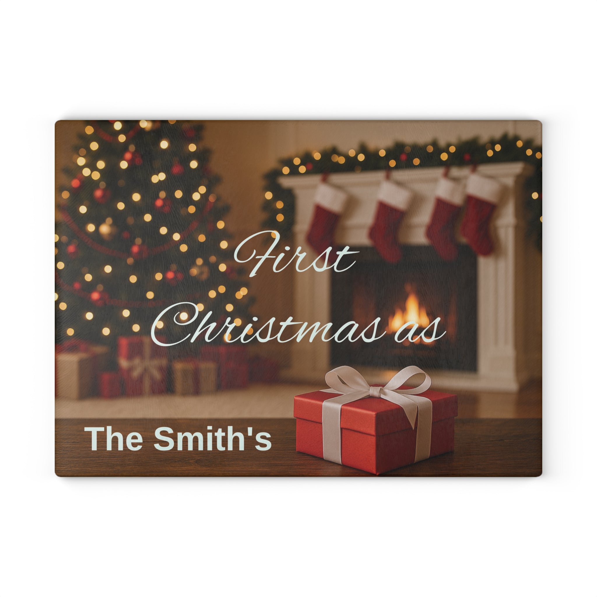 Personalized Glass Cutting Board, Custom Kitchen Decor, Your Photo