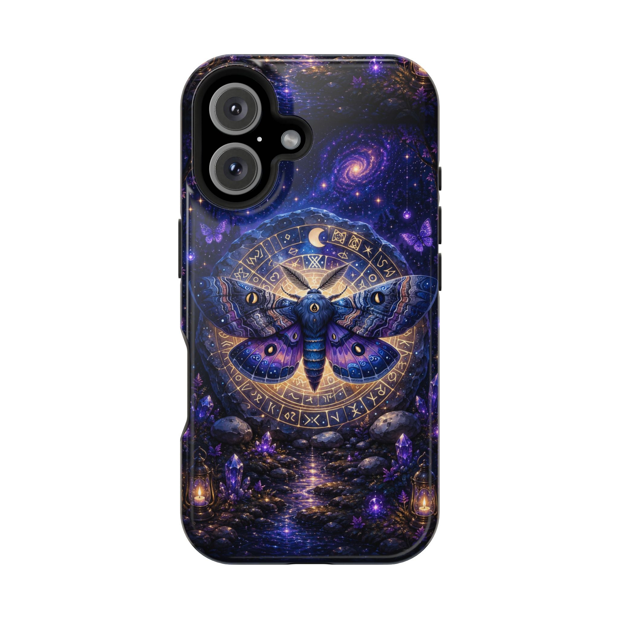 Astrological Moth Phone Case – Celestial MagSafe-Compatible Cover