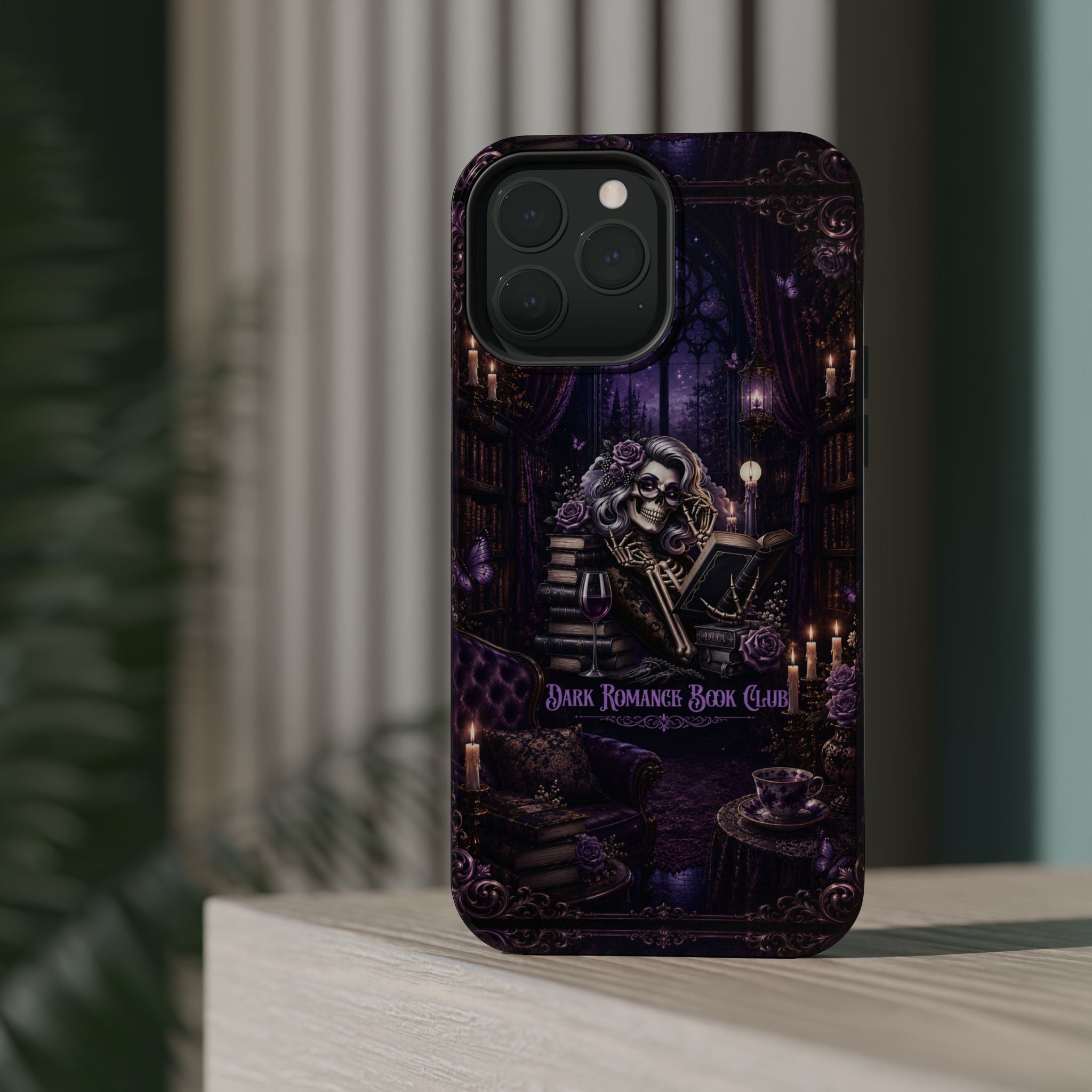 Dark Romance Book Club Phone Case – Gothic MagSafe-Compatible Case