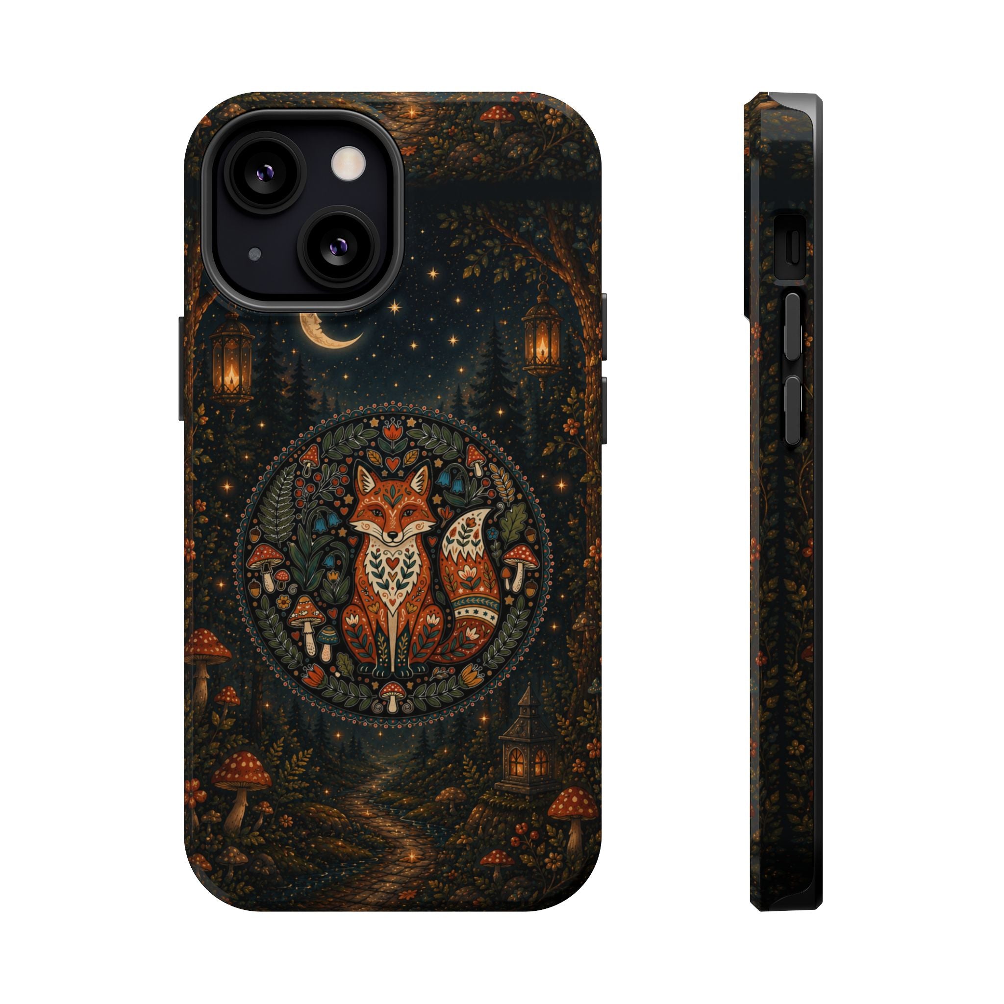 Mystic Forest Fox Phone Case – Woodland MagSafe-Compatible Cover