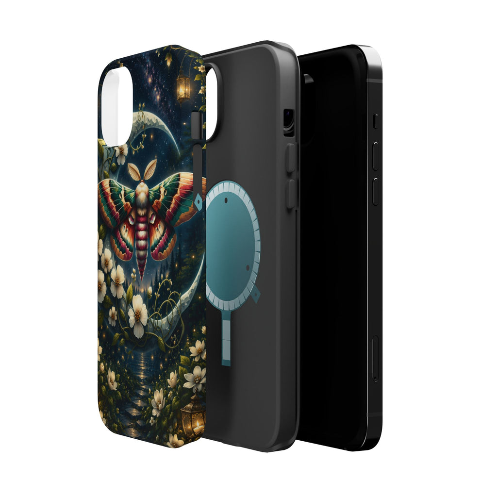 Mystic Moth Floral Nightscape Phone Case – MagSafe Cover