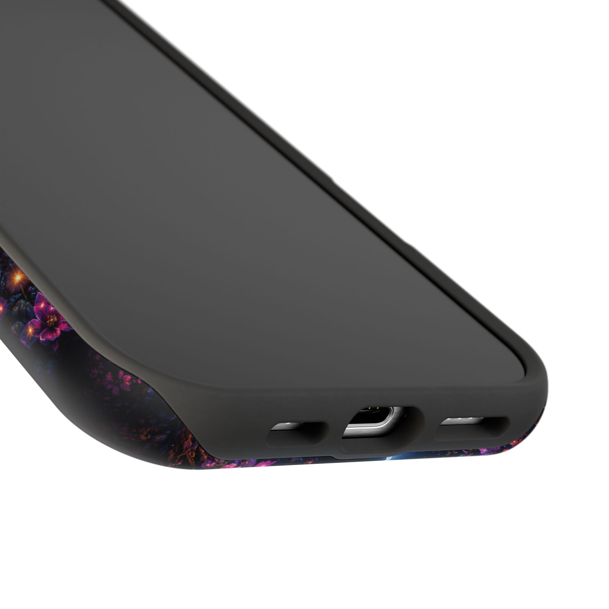 Skull & Cherry Blossom Phone Case – Floral Gothic MagSafe Cover