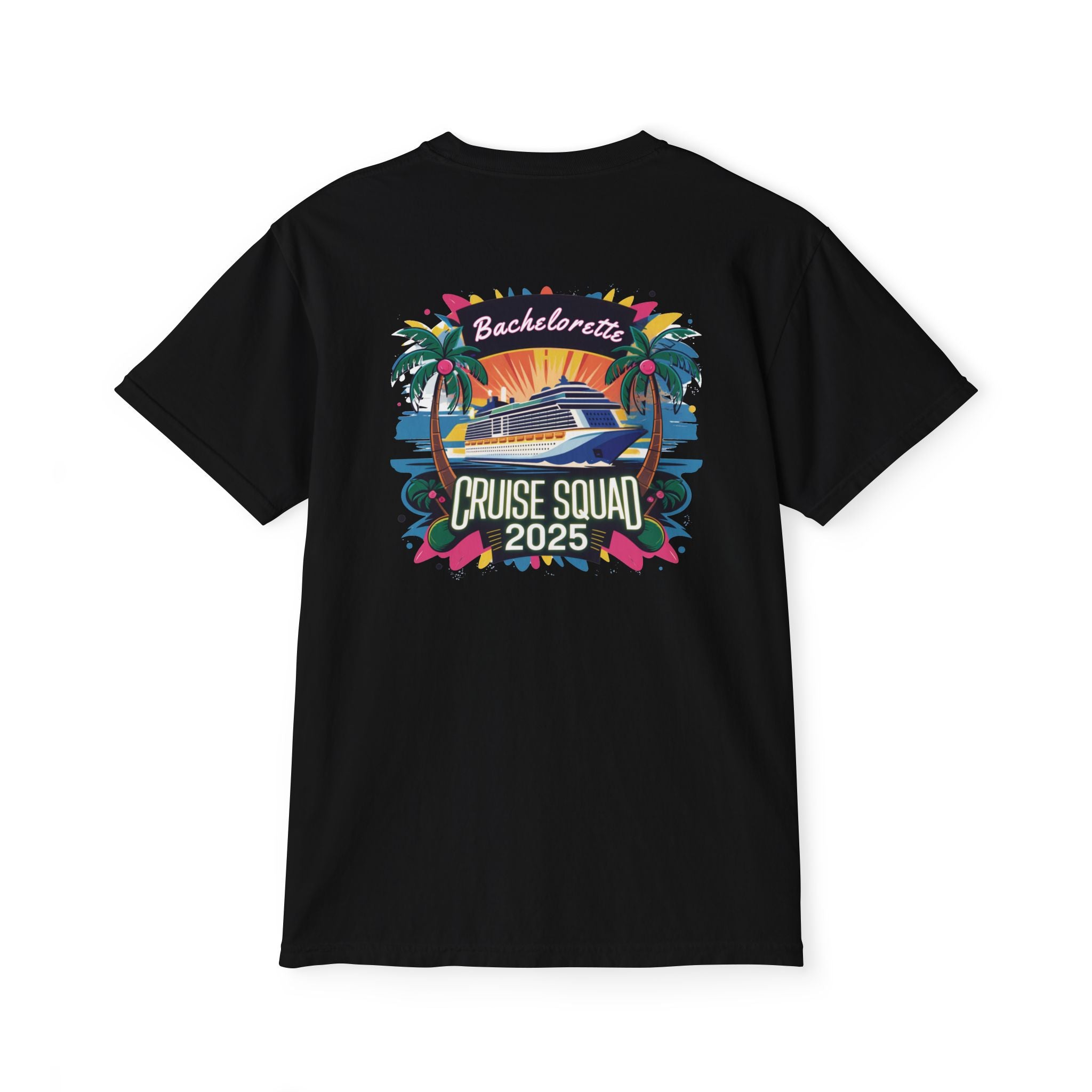 Bachelorette Cruise Squad 2025 T-Shirt, Personalized Bride Tee, Desitnation Wedding Shirt, Custom Wedding Cruise Tee