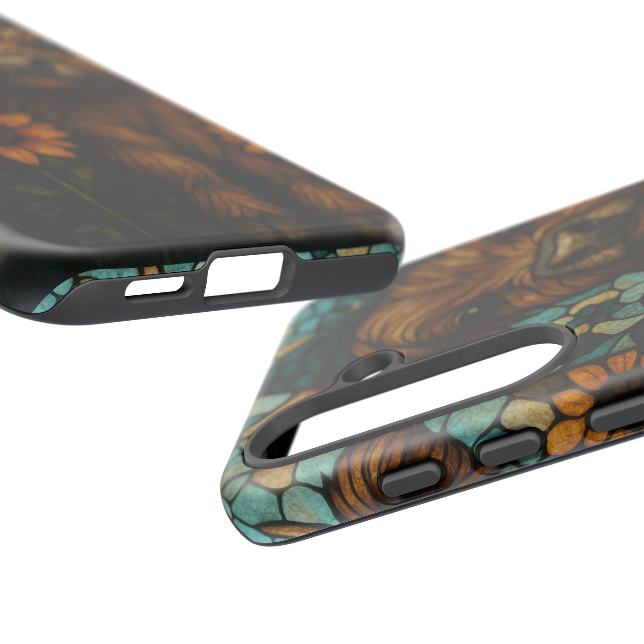 Stained Glass Baby Cow Phone Case – Sunflower Farmhouse Animal Design