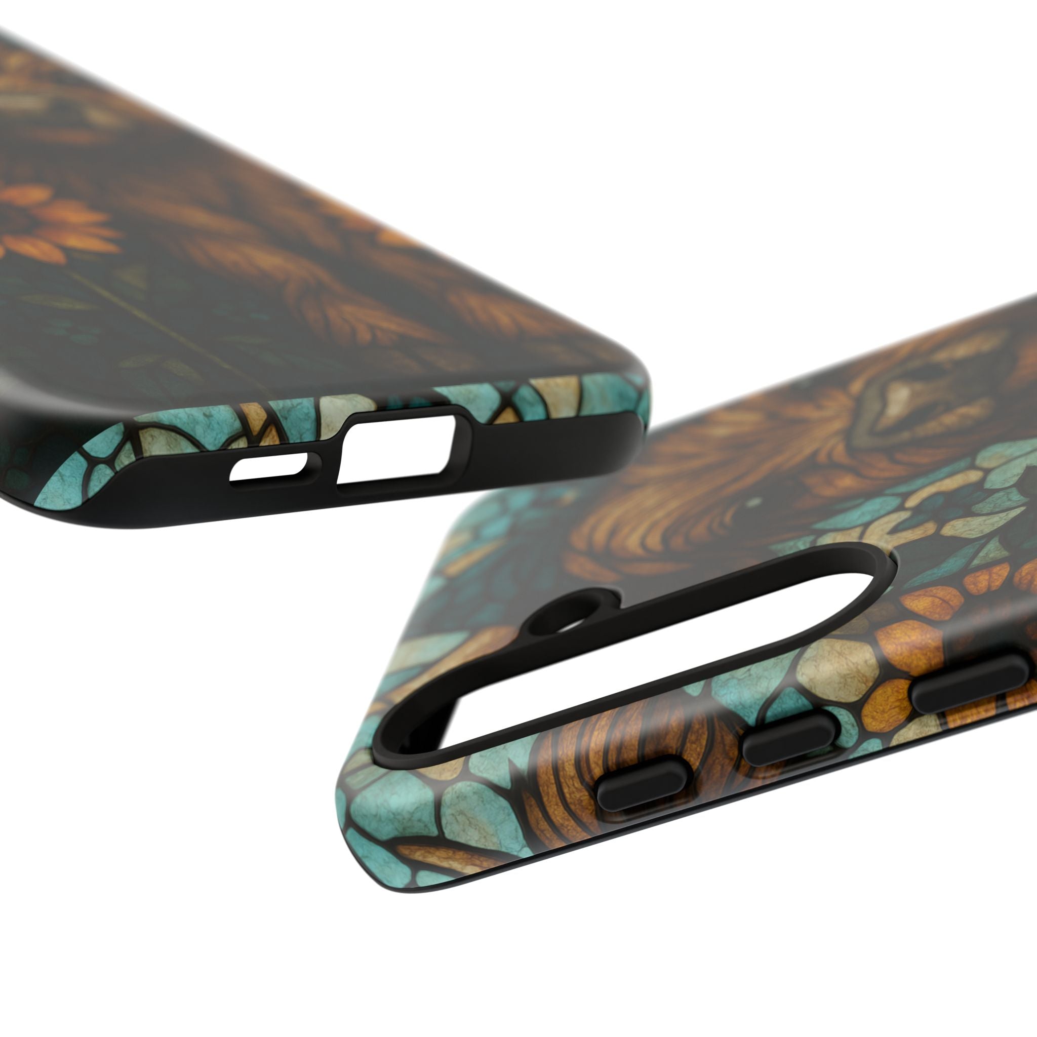 Stained Glass Baby Cow Phone Case – Sunflower Farmhouse Animal Design