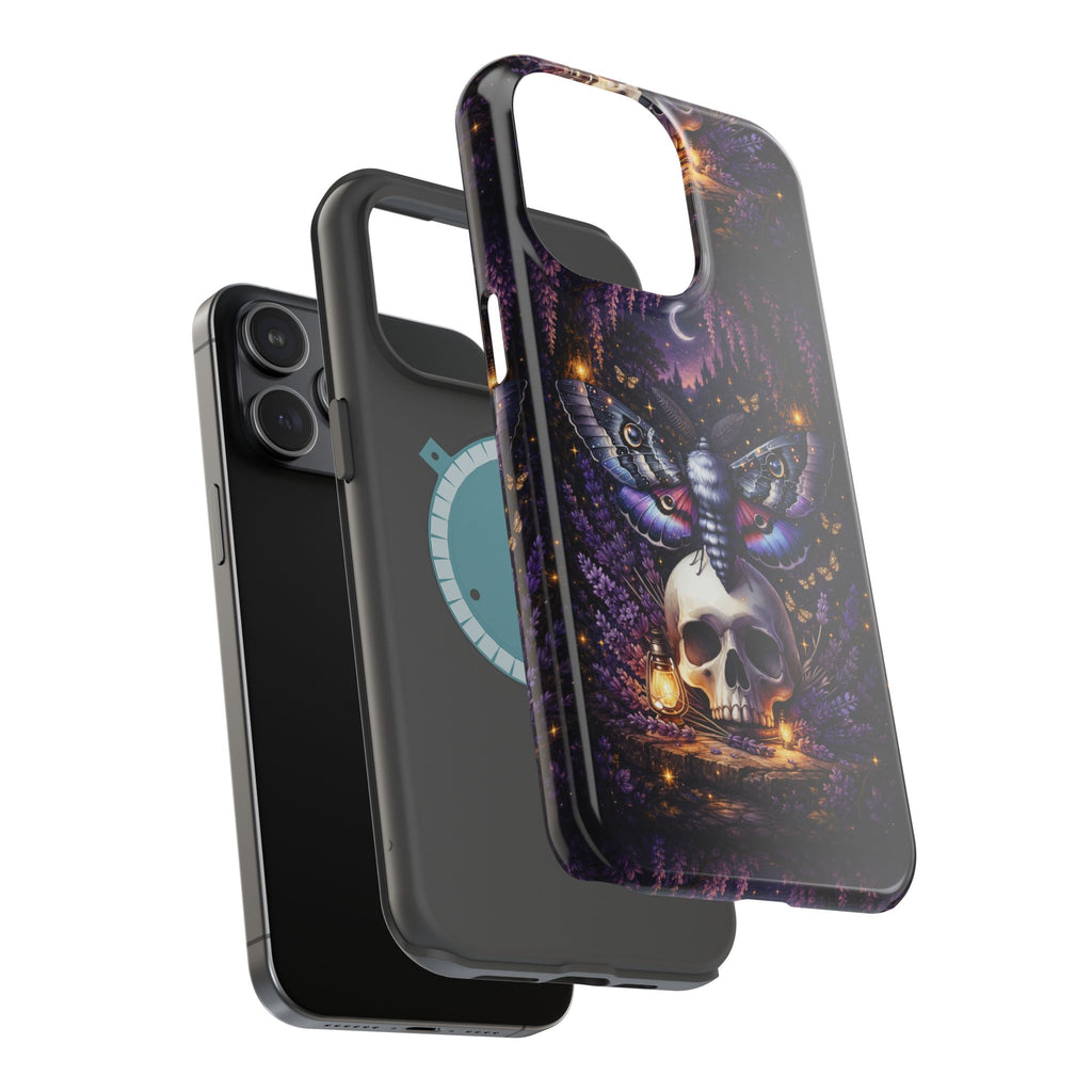 Moth & Skull Phone Case – Dark Mystical MagSafe-Compatible Cover