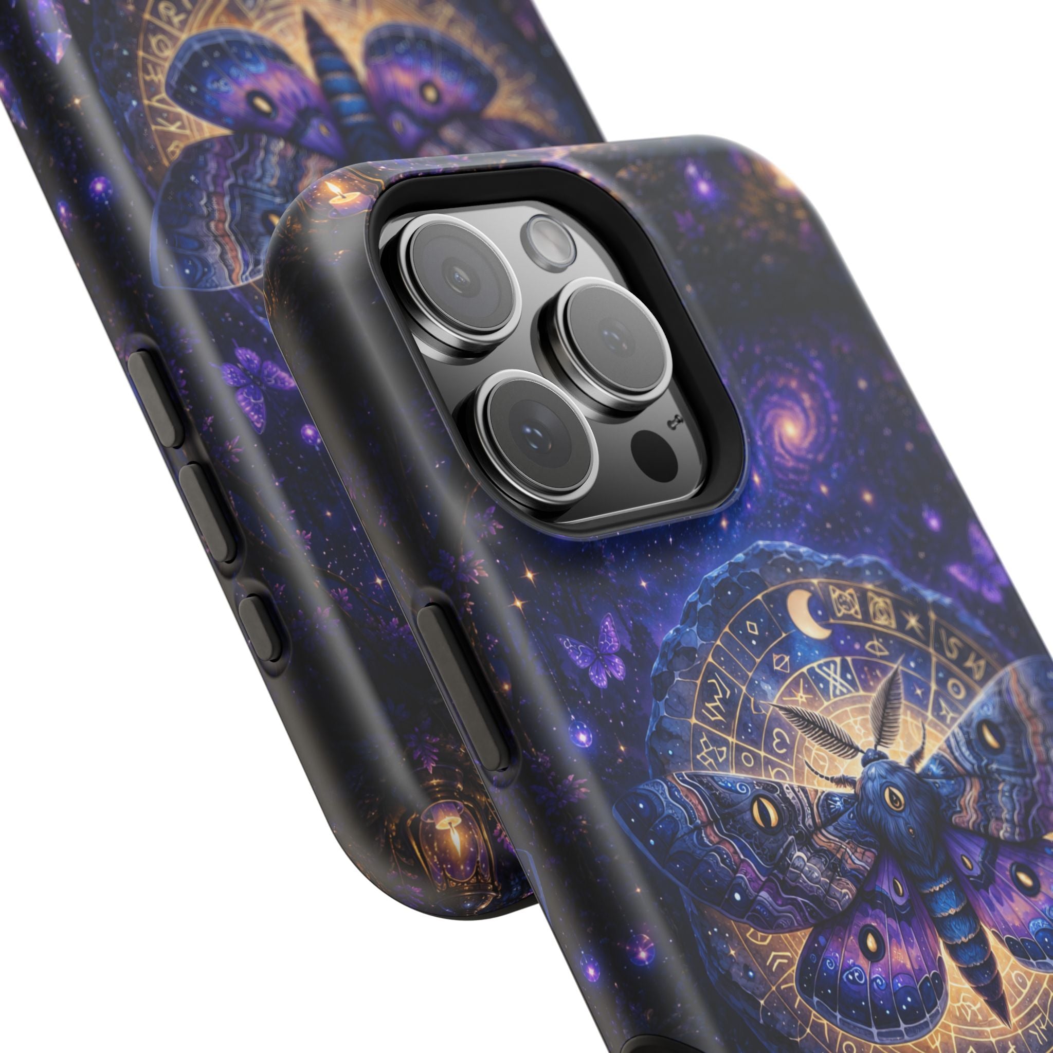 Astrological Moth Phone Case – Celestial MagSafe-Compatible Cover