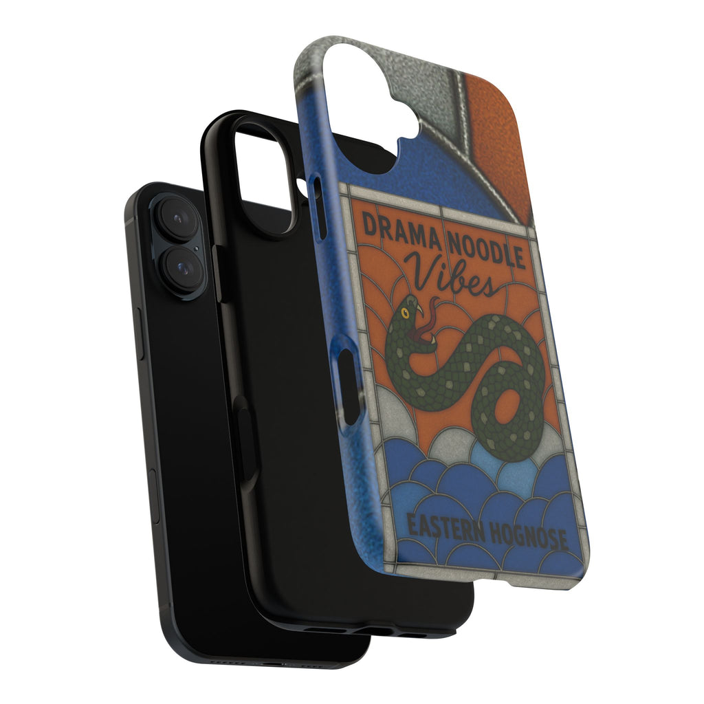 Stained Glass Snake Phone Case – Vibrant Drama Noodle Aesthetic Cover