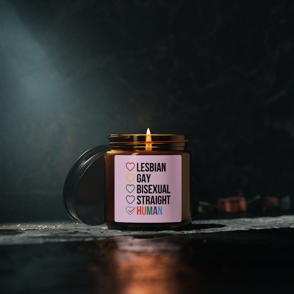 LGBTQ+ Pride Scented Soy Candle, Pride Month Celebration Gift From Daughter Son, Rainbow Pride Decor For Family, Love and Support Grad Gift