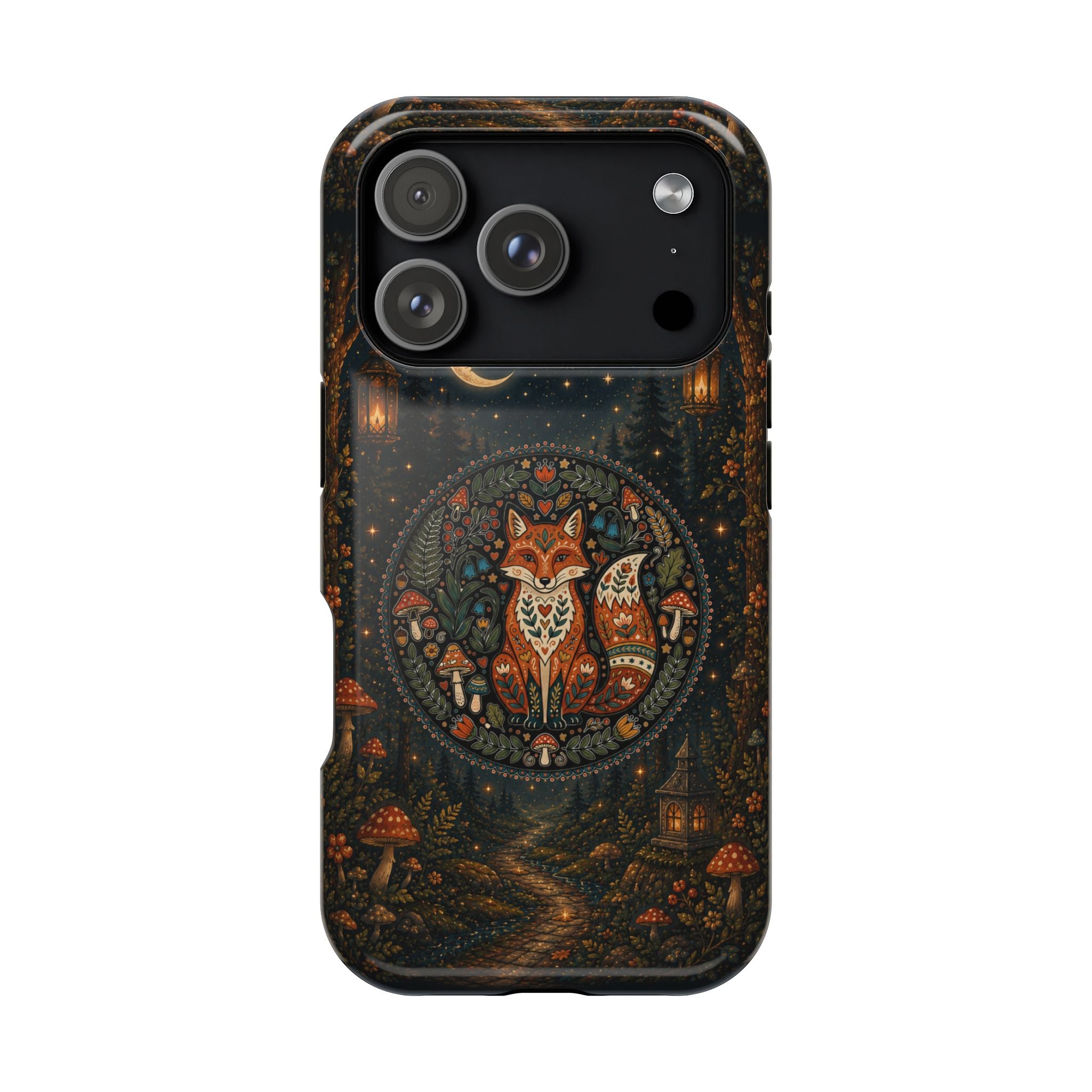 Mystic Forest Fox Phone Case – Woodland MagSafe-Compatible Cover