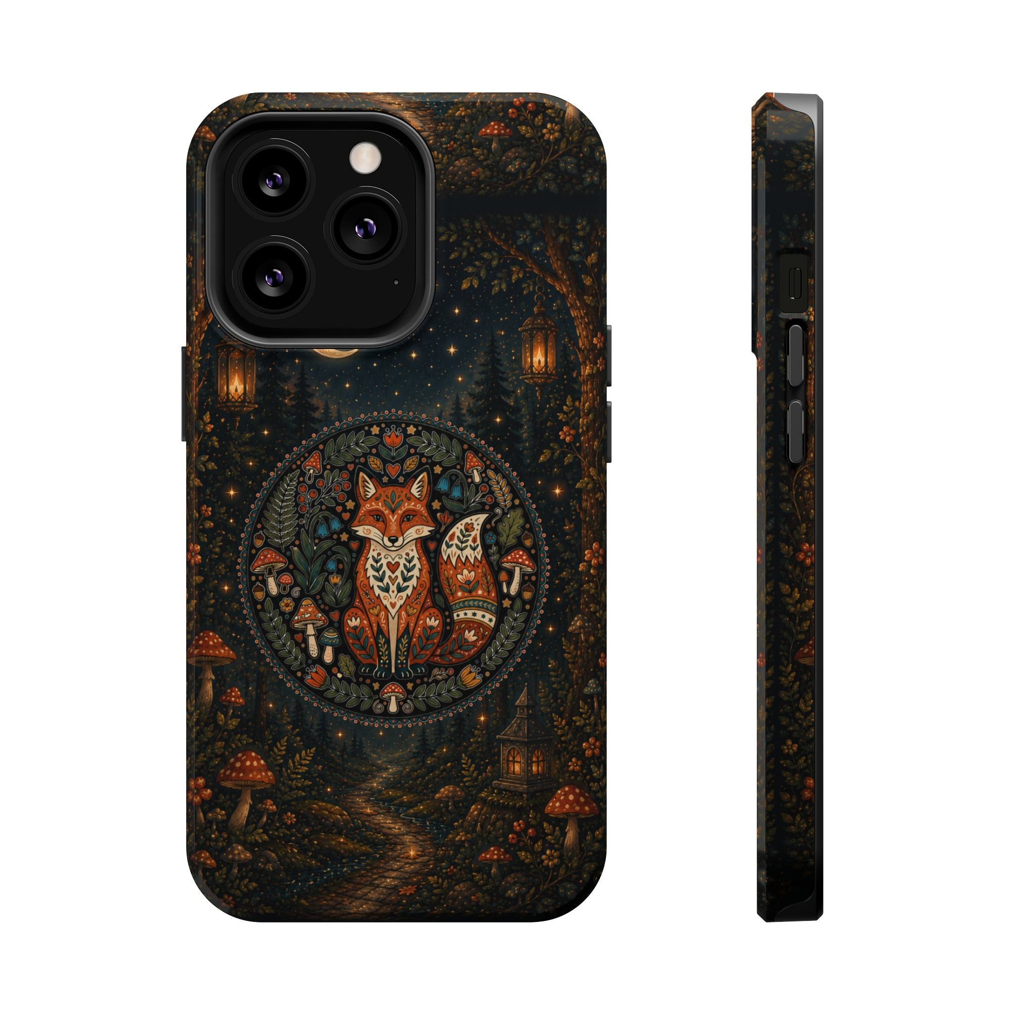 Mystic Forest Fox Phone Case – Woodland MagSafe-Compatible Cover