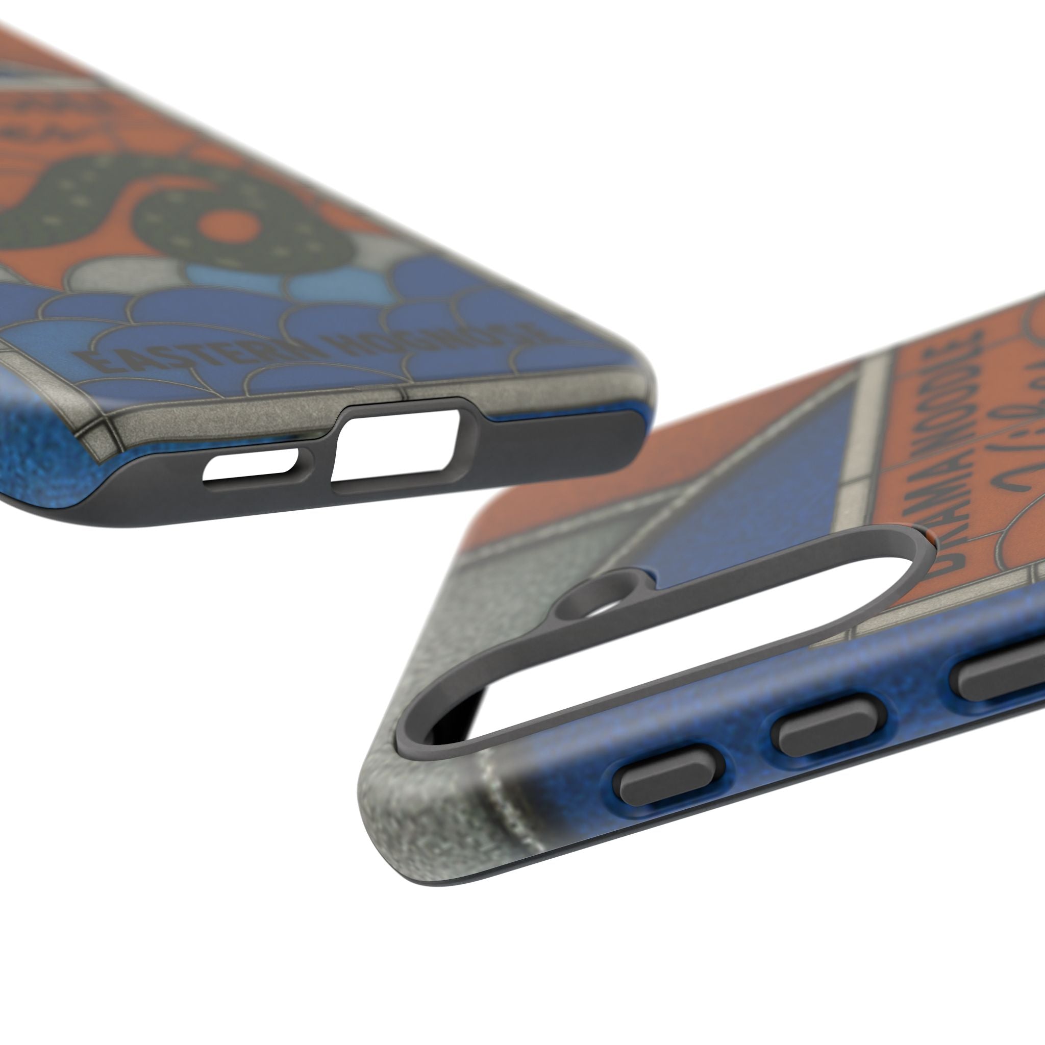 Stained Glass Snake Phone Case – Vibrant Drama Noodle Aesthetic Cover