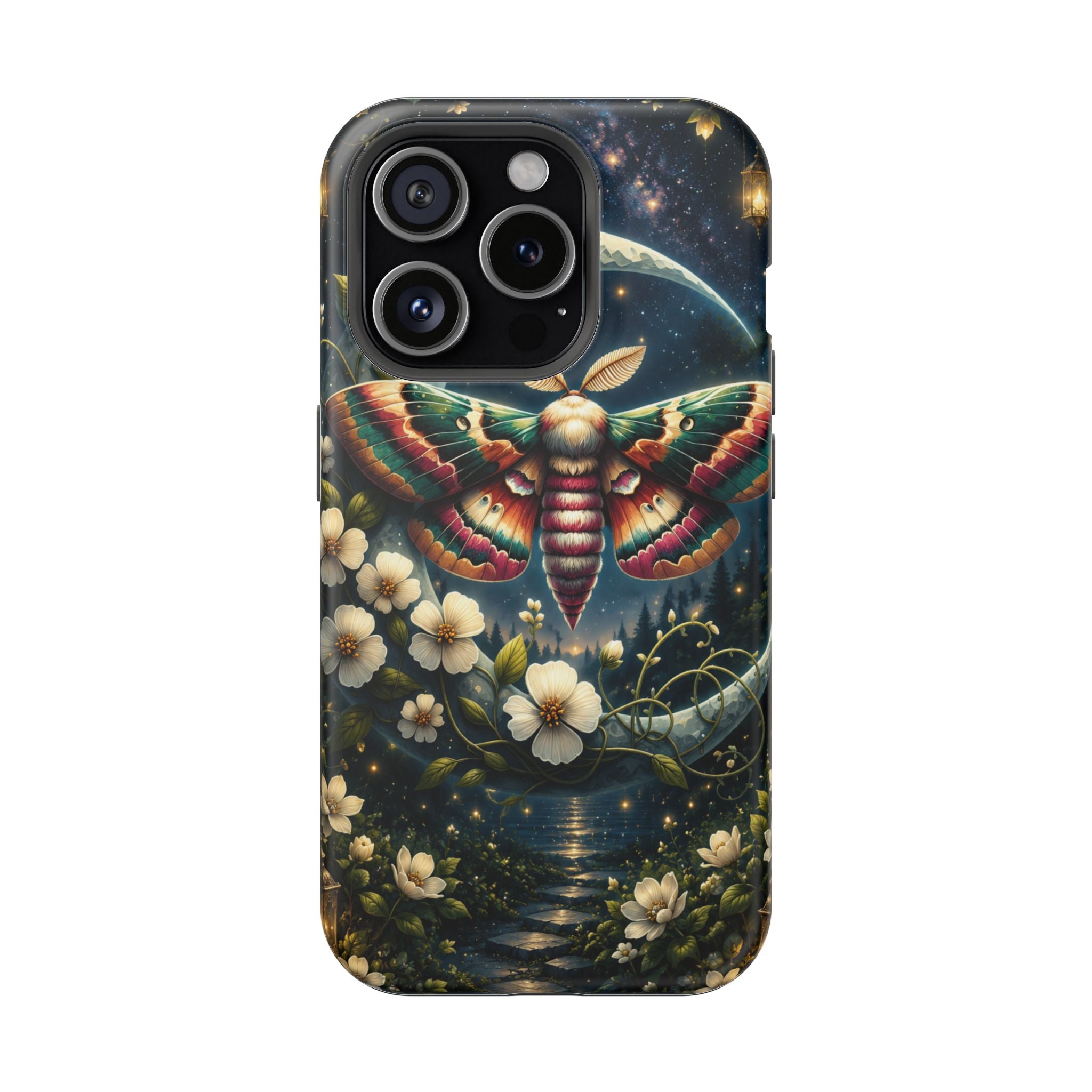 Mystic Moth Floral Nightscape Phone Case – MagSafe Cover