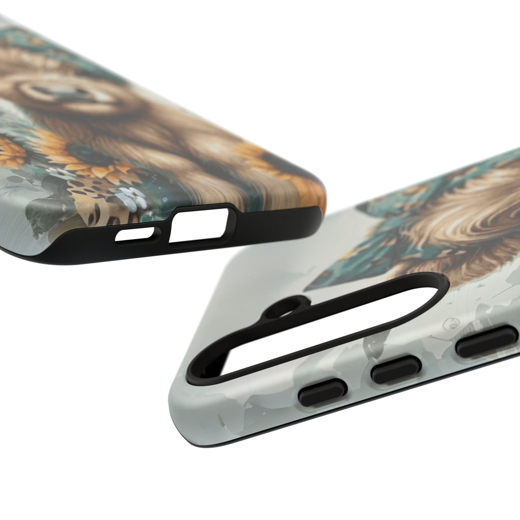 Adorable Cow Phone Case – Floral Farmhouse Design, Cute Animal Lover Gift