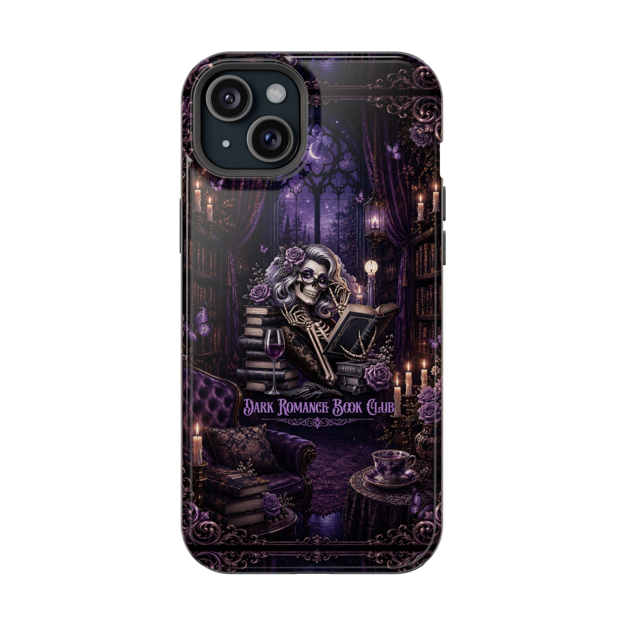 Dark Romance Book Club Phone Case – Gothic MagSafe-Compatible Case