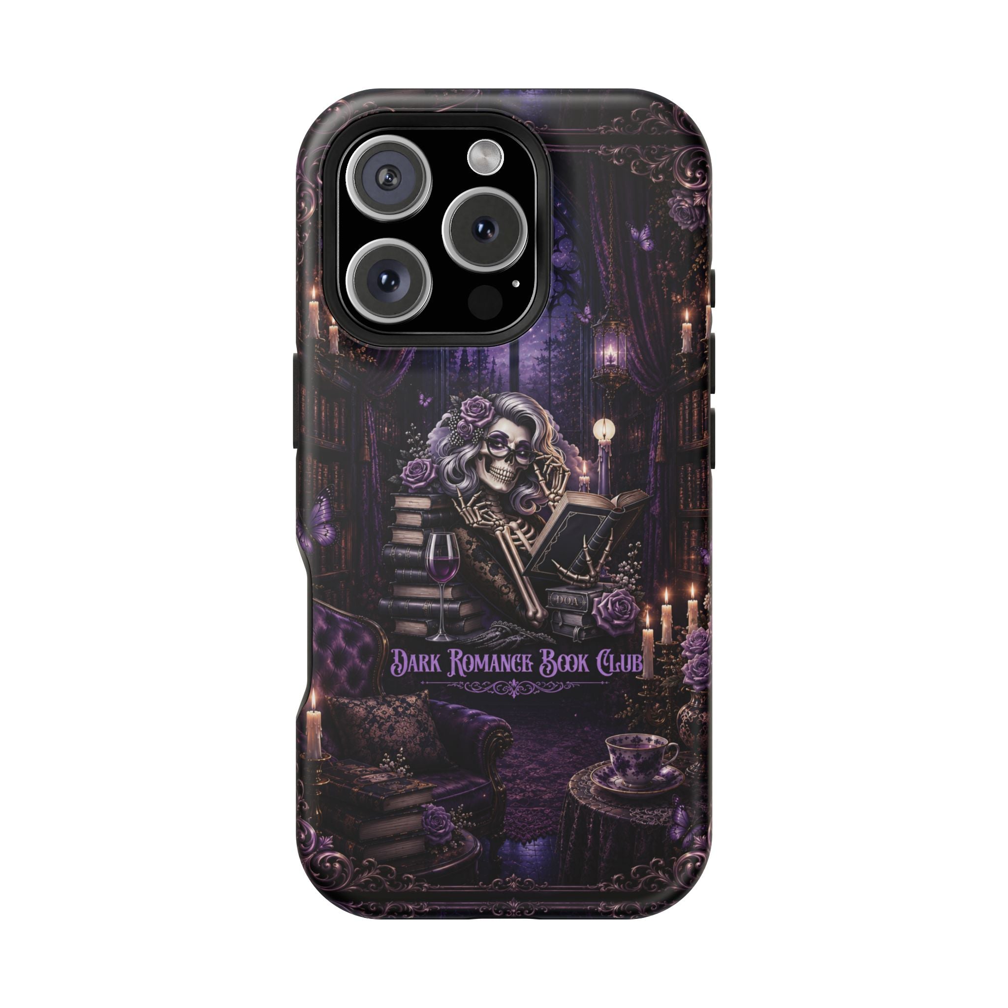 Dark Romance Book Club Phone Case – Gothic MagSafe-Compatible Case