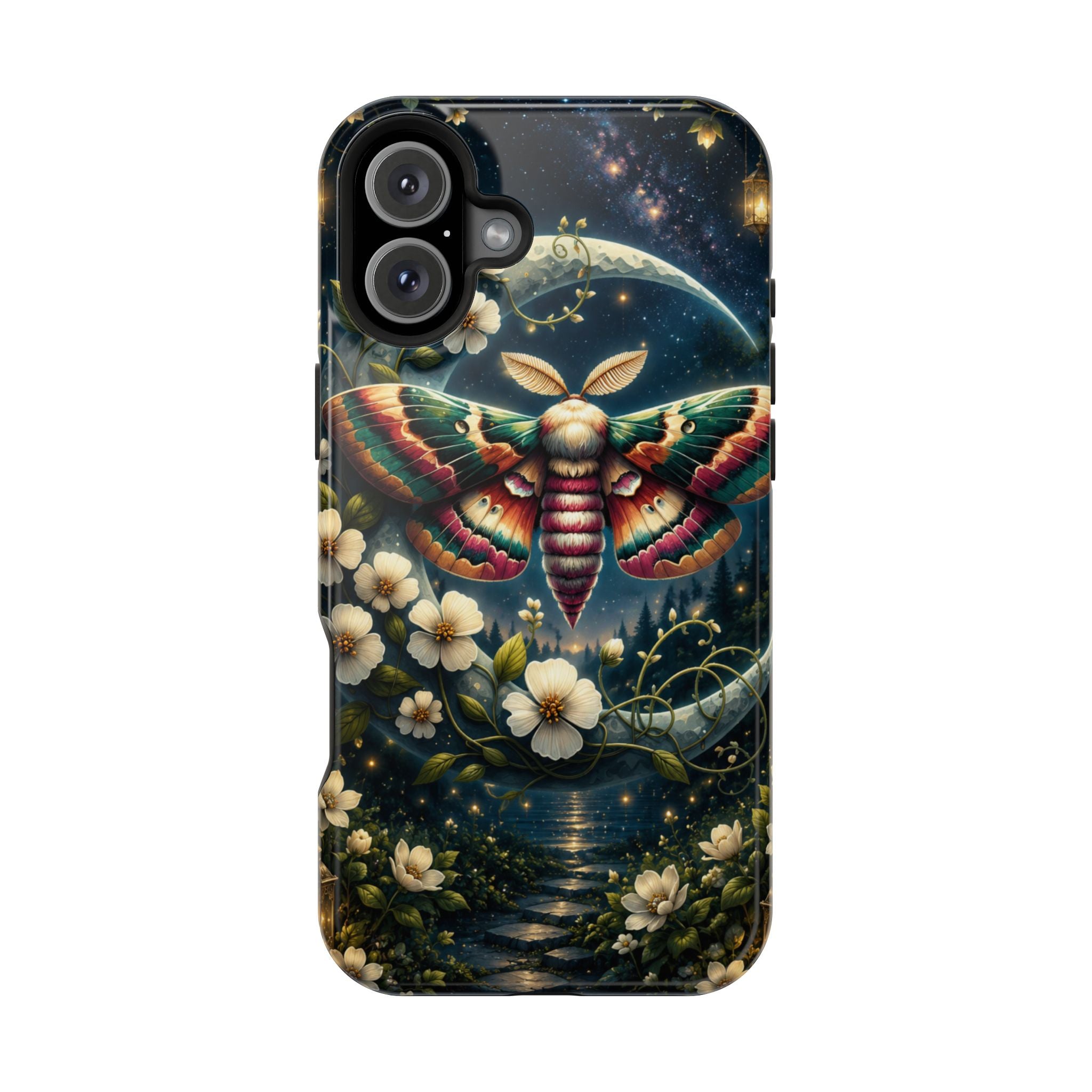Mystic Moth Floral Nightscape Phone Case – MagSafe Cover