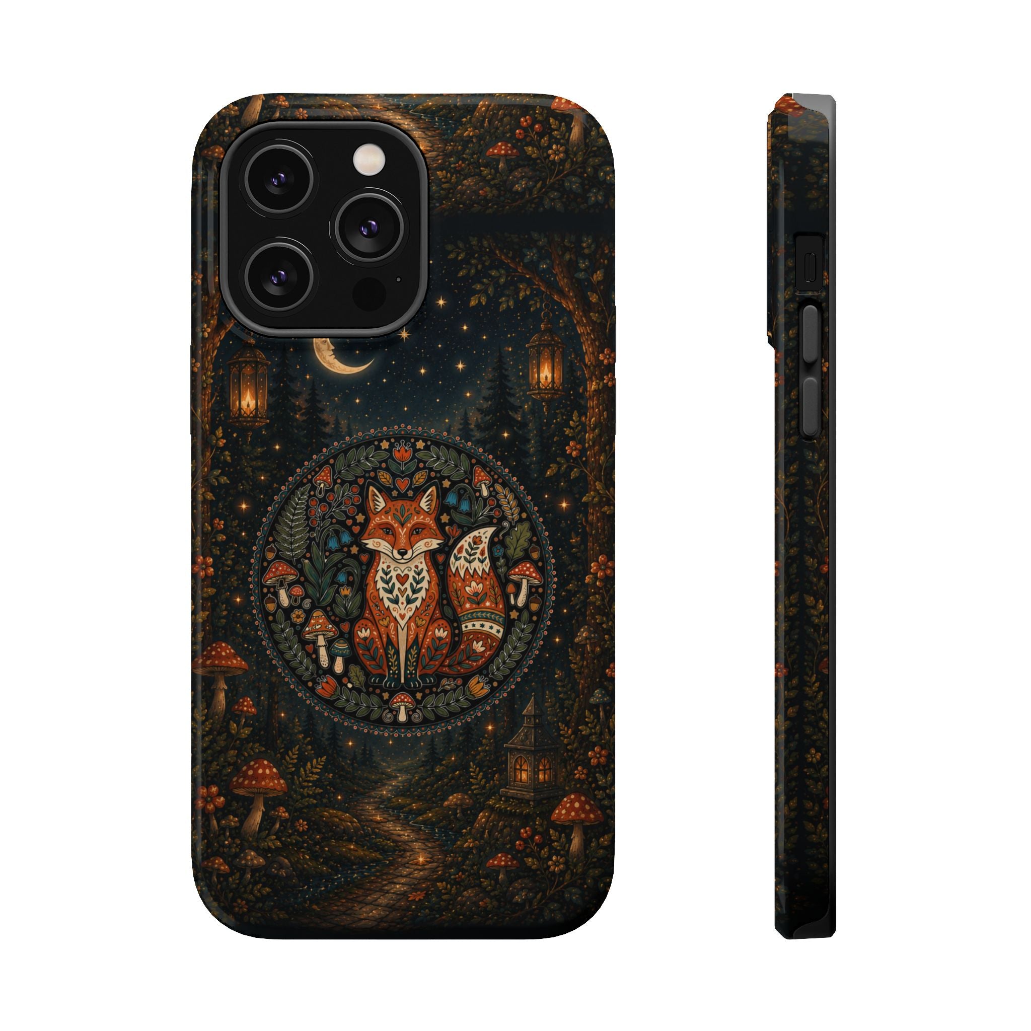 Mystic Forest Fox Phone Case – Woodland MagSafe-Compatible Cover