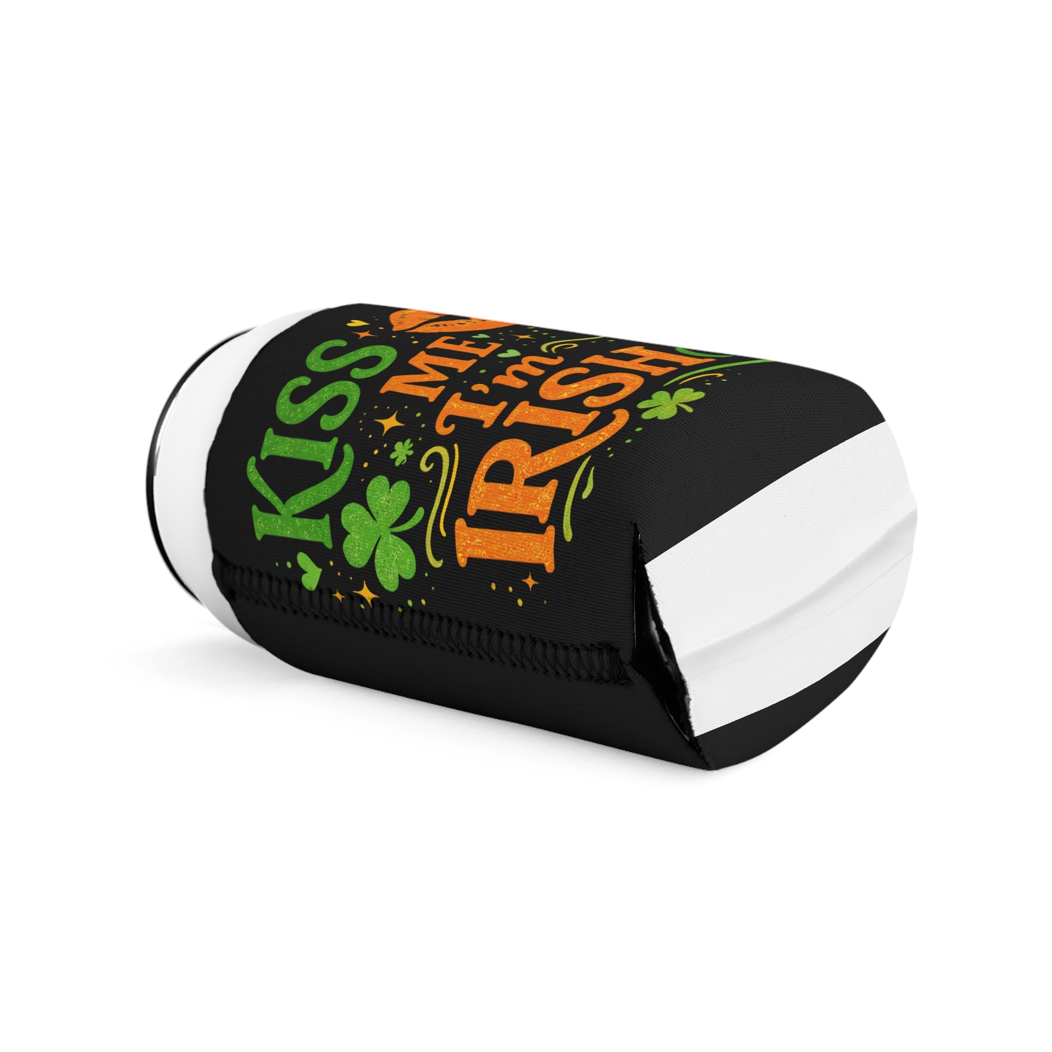 Kiss Me I'm Irish Can Cooler Sleeve — St. Patrick's Day Beer Koozie