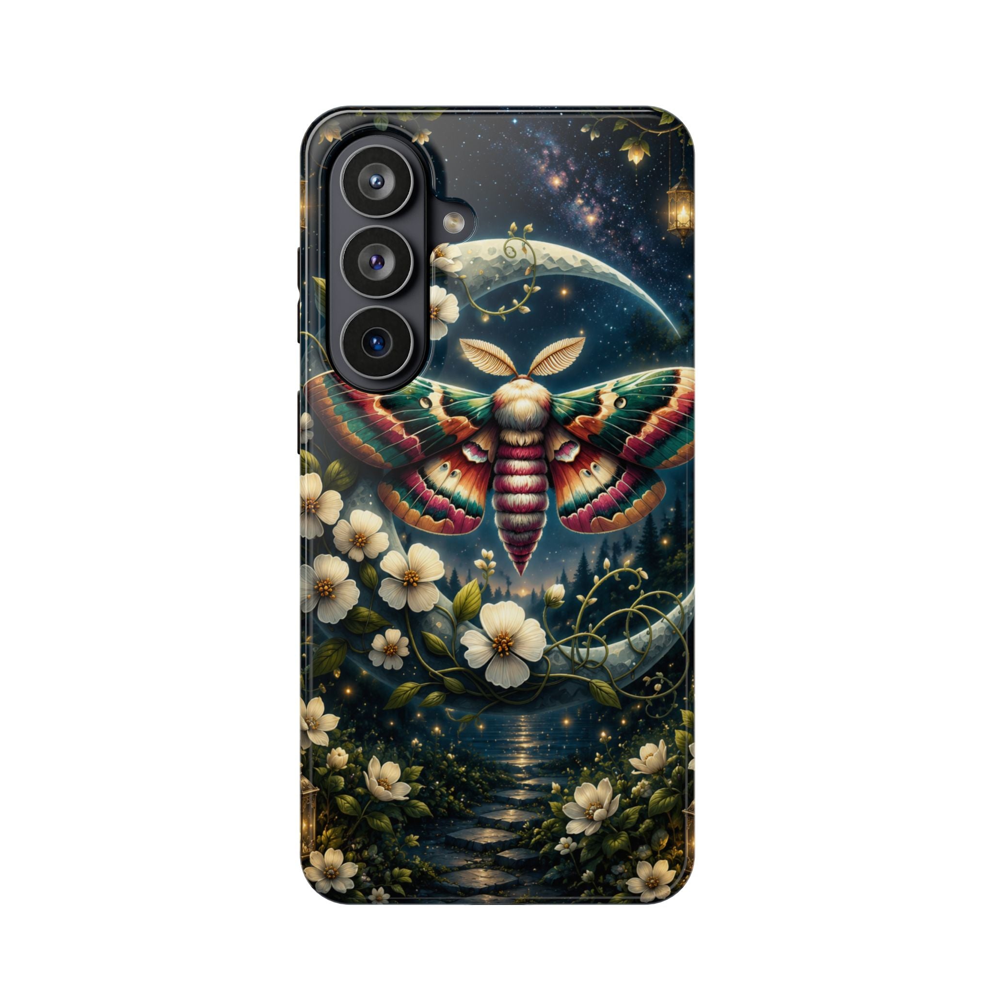 Mystic Moth Floral Nightscape Phone Case – MagSafe Cover
