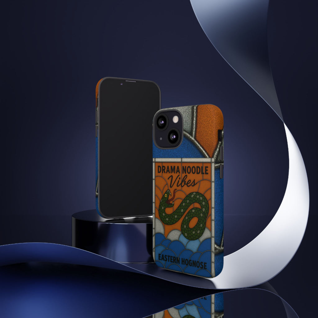 Stained Glass Snake Phone Case – Vibrant Drama Noodle Aesthetic Cover