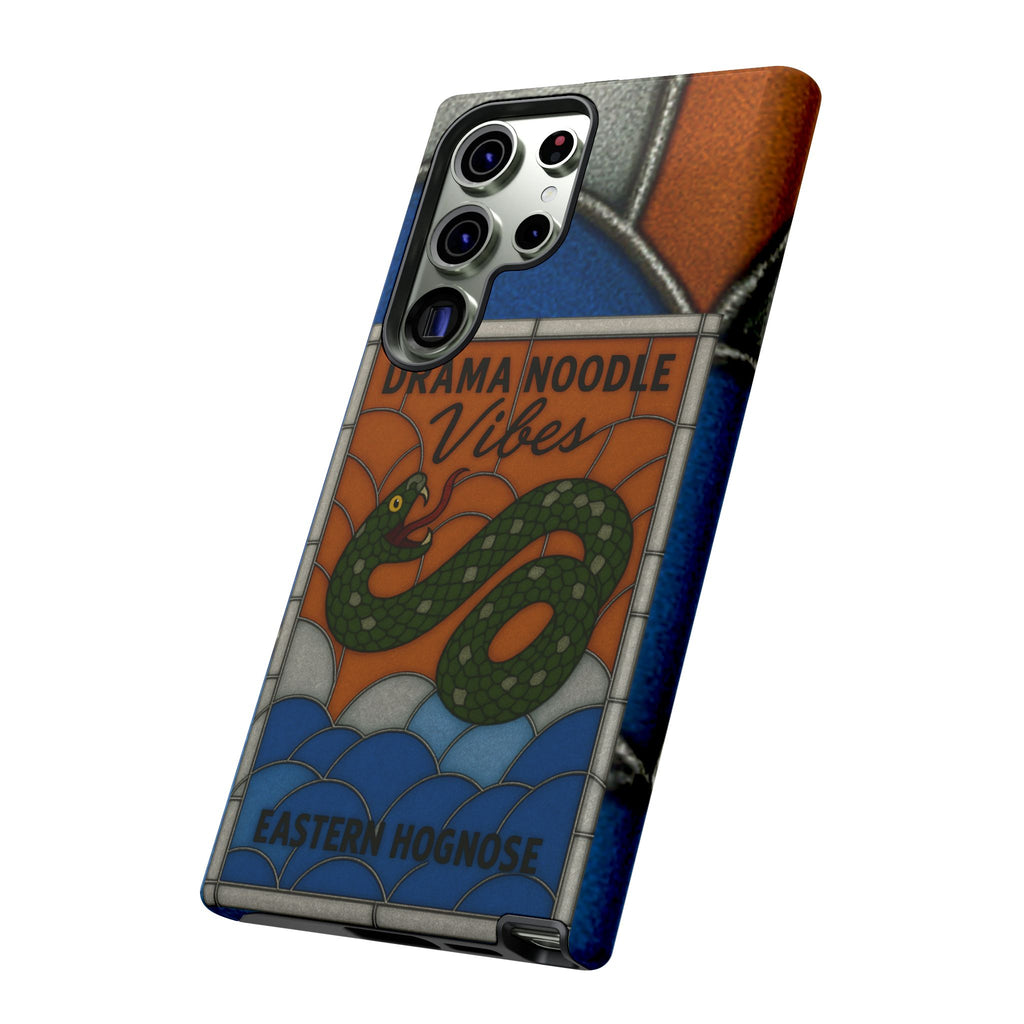 Stained Glass Snake Phone Case – Vibrant Drama Noodle Aesthetic Cover