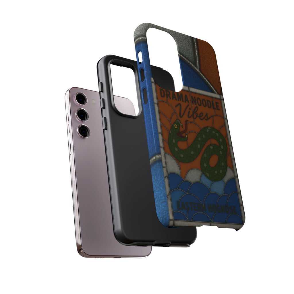 Stained Glass Snake Phone Case – Vibrant Drama Noodle Aesthetic Cover
