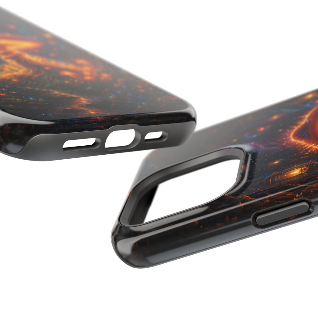 Psychedelic Glowing Mushroom Phone Case – MagSafe Galaxy Art Cover