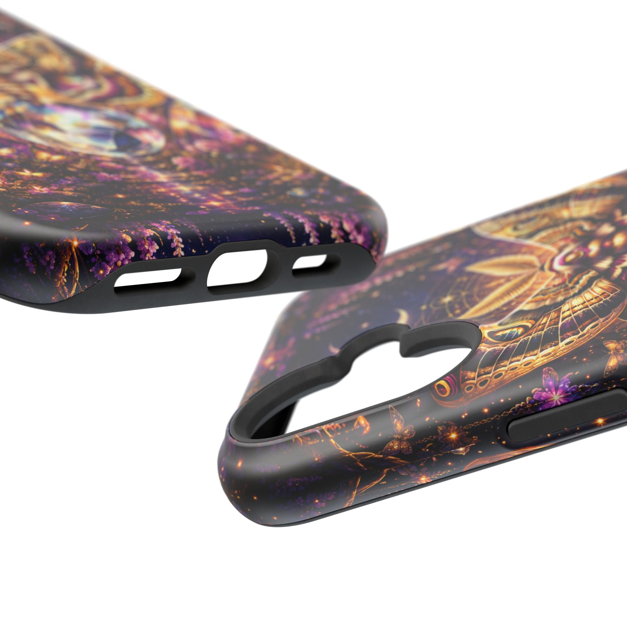 Mystic Moth Crystal Phone Case – Jewel-Toned MagSafe-Compatible Cover
