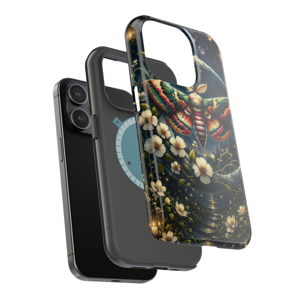 Mystic Moth Floral Nightscape Phone Case – MagSafe Cover